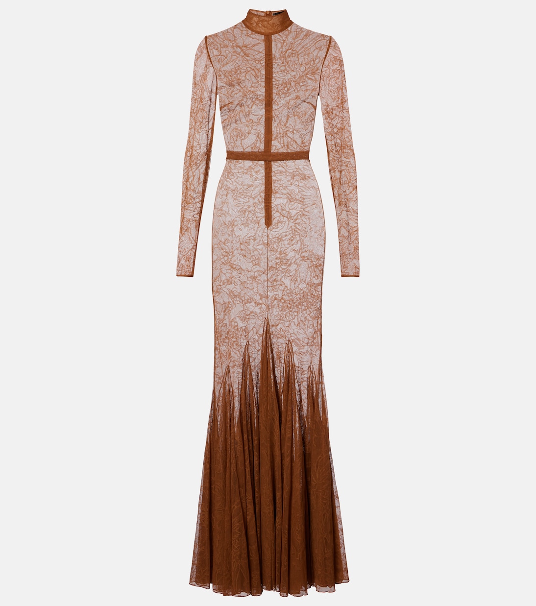 Robe longue en dentelle | David Koma