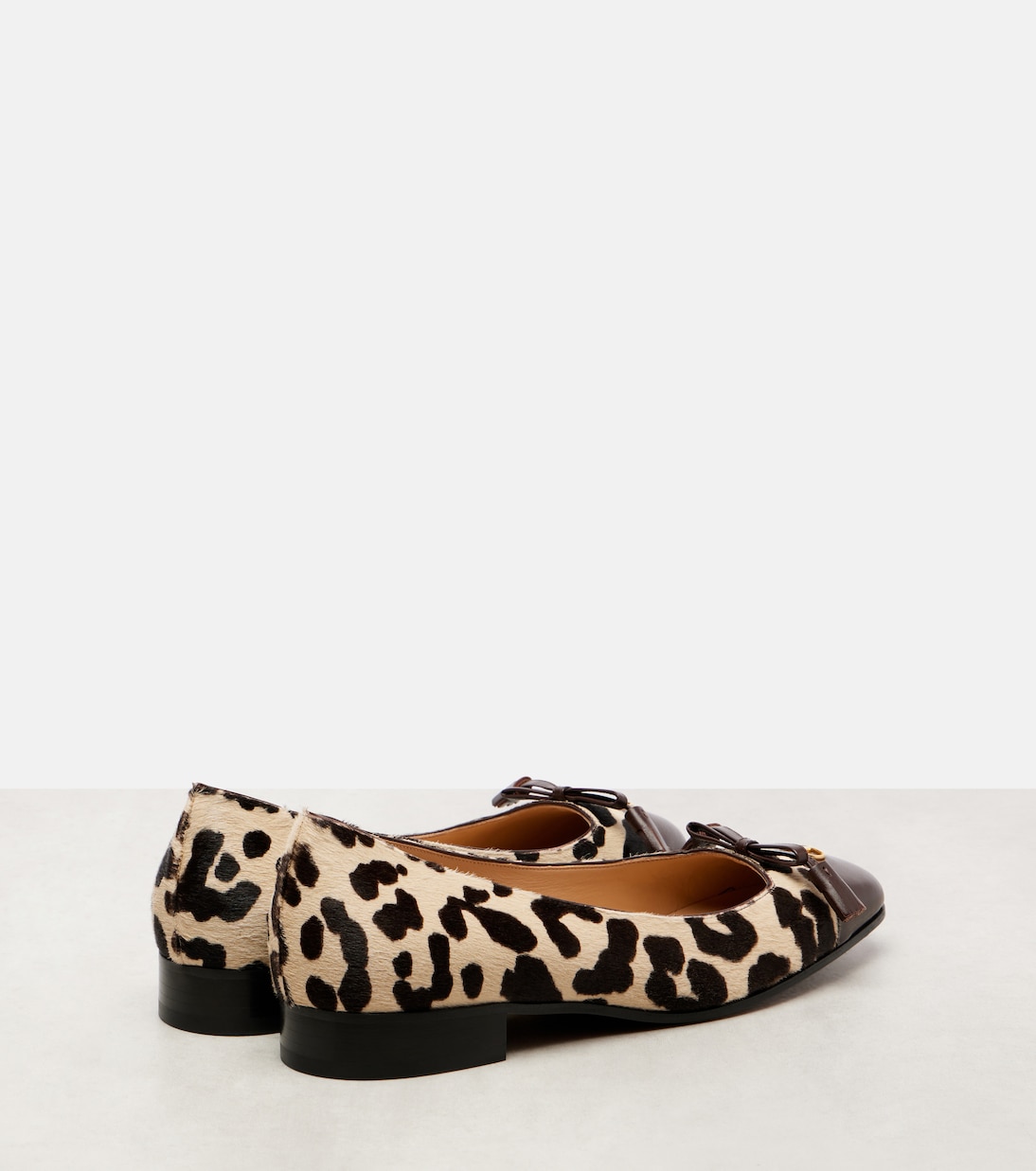Valet Du Roi calf hair ballet flats | Valentino Garavani