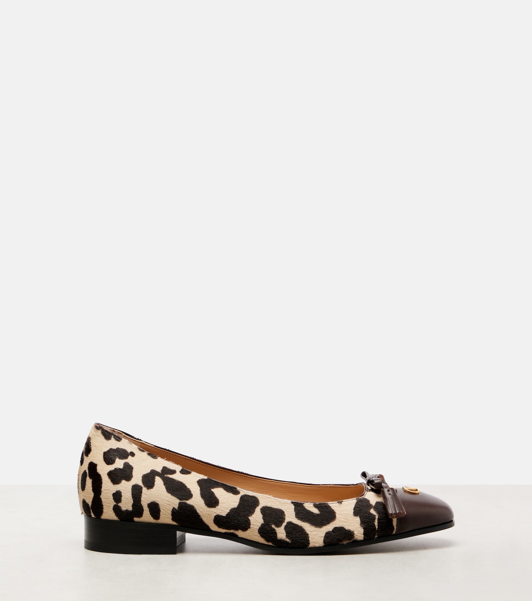 Valet Du Roi calf hair ballet flats | Valentino Garavani