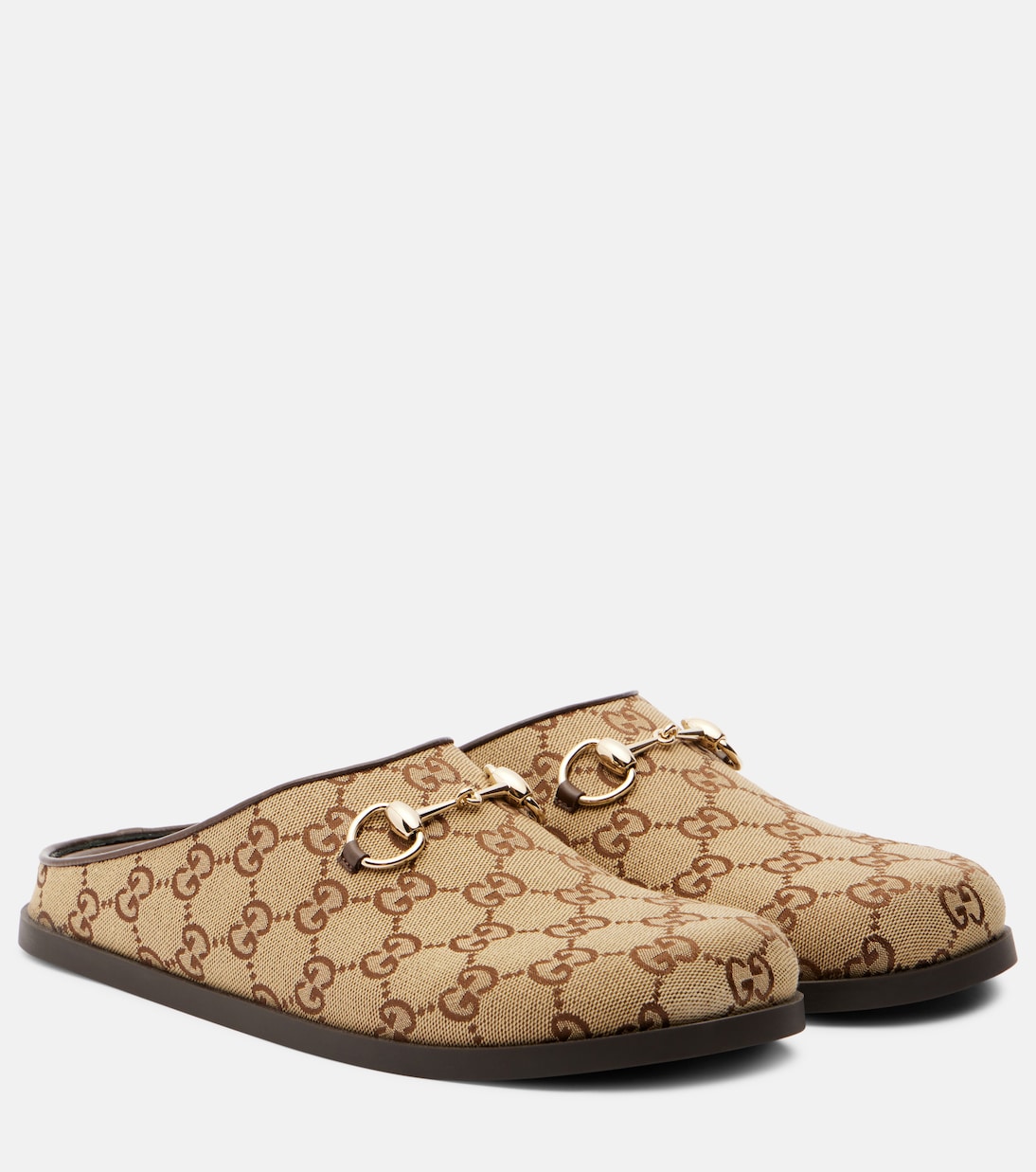 Slippers GG mit Leder | Gucci