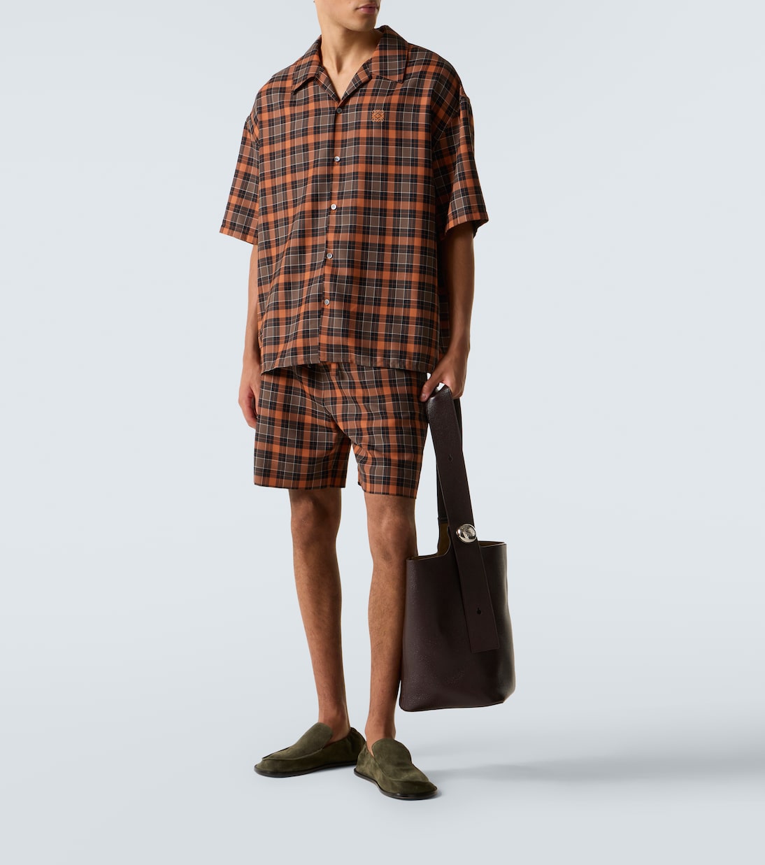 Checked Bermuda shorts | Loewe