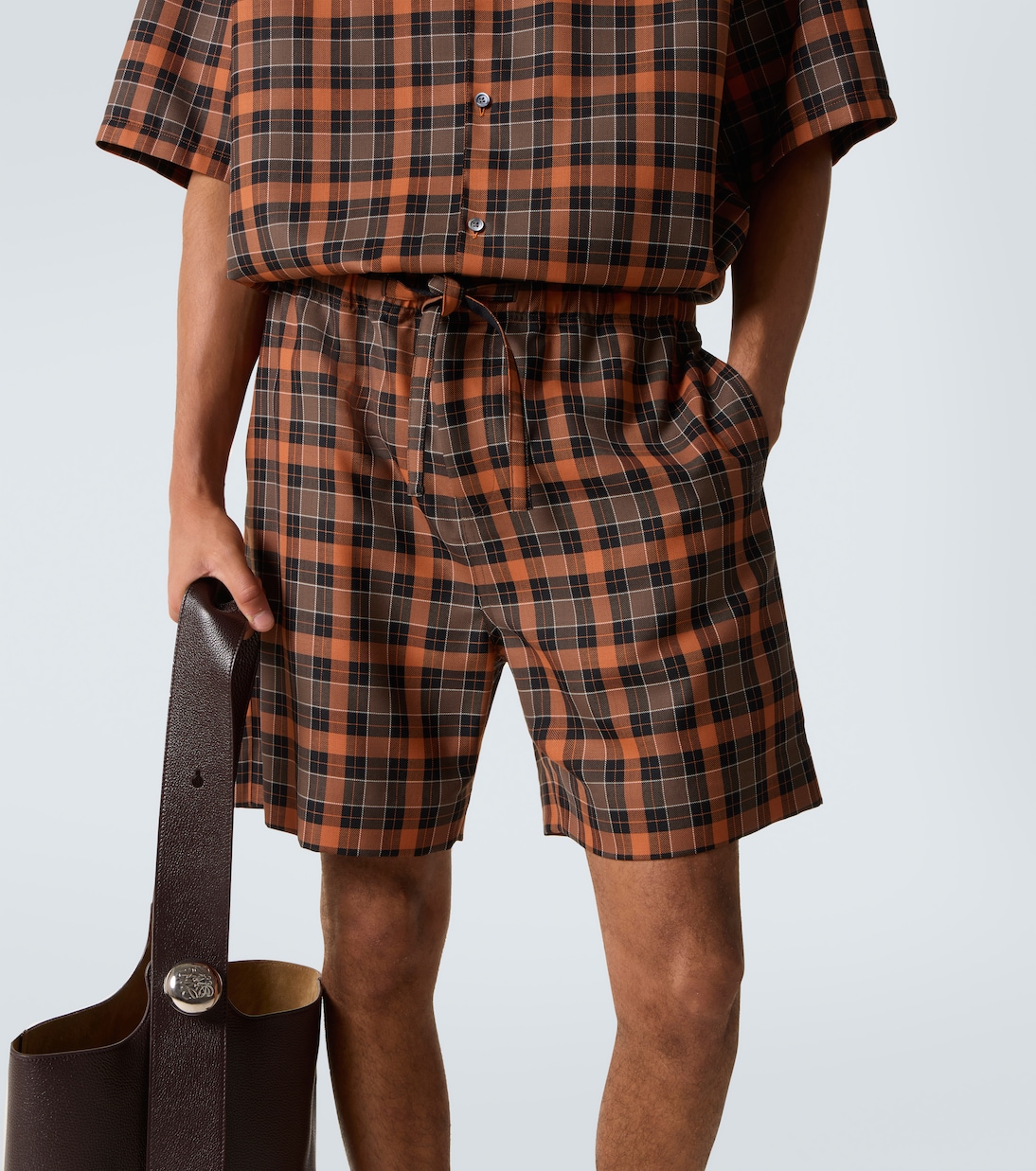 Checked Bermuda shorts | Loewe