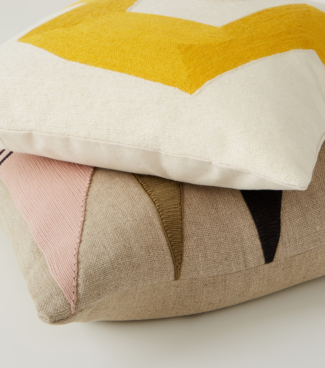 Monterey Triangles linen cushion | Jonathan Adler