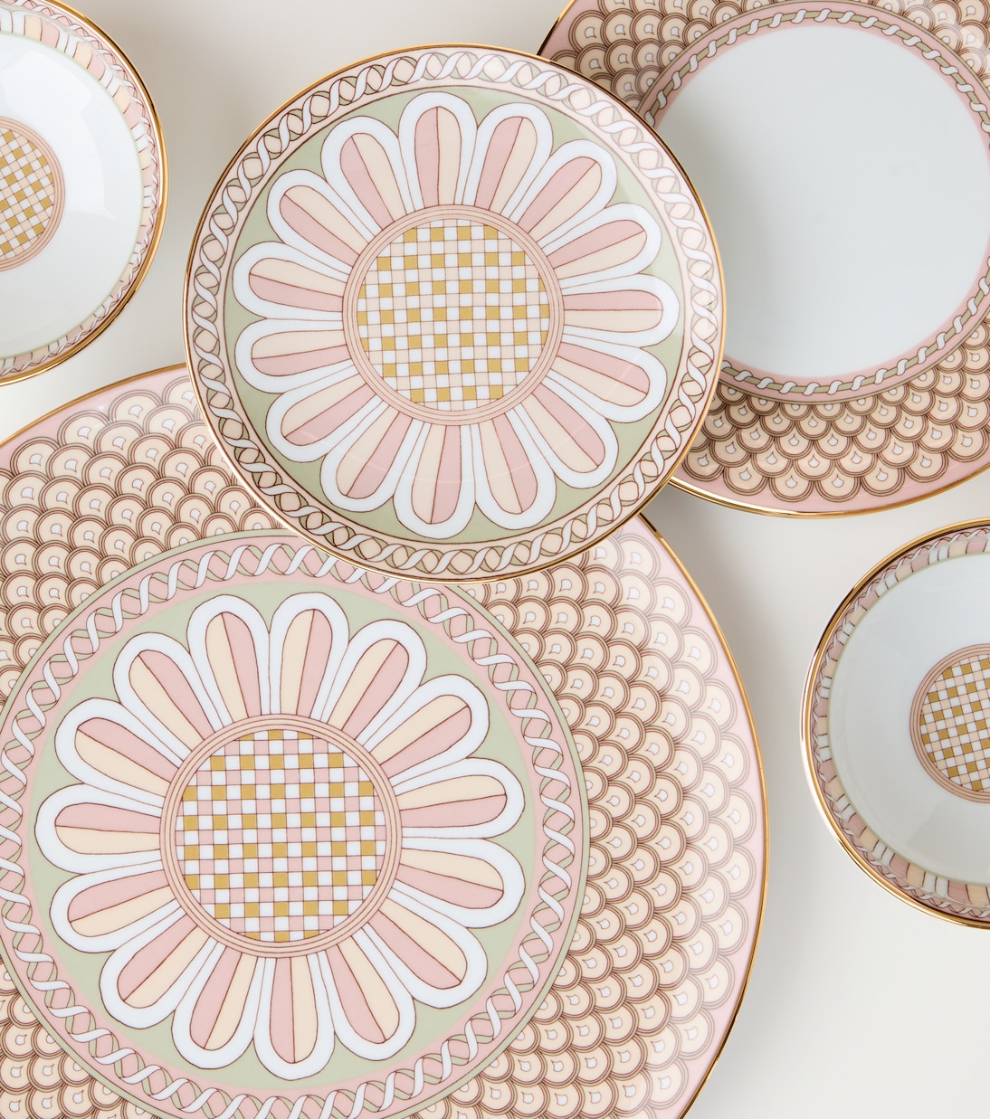 Set di 2 piatti da dessert Napoli Dusty Pink | La DoubleJ