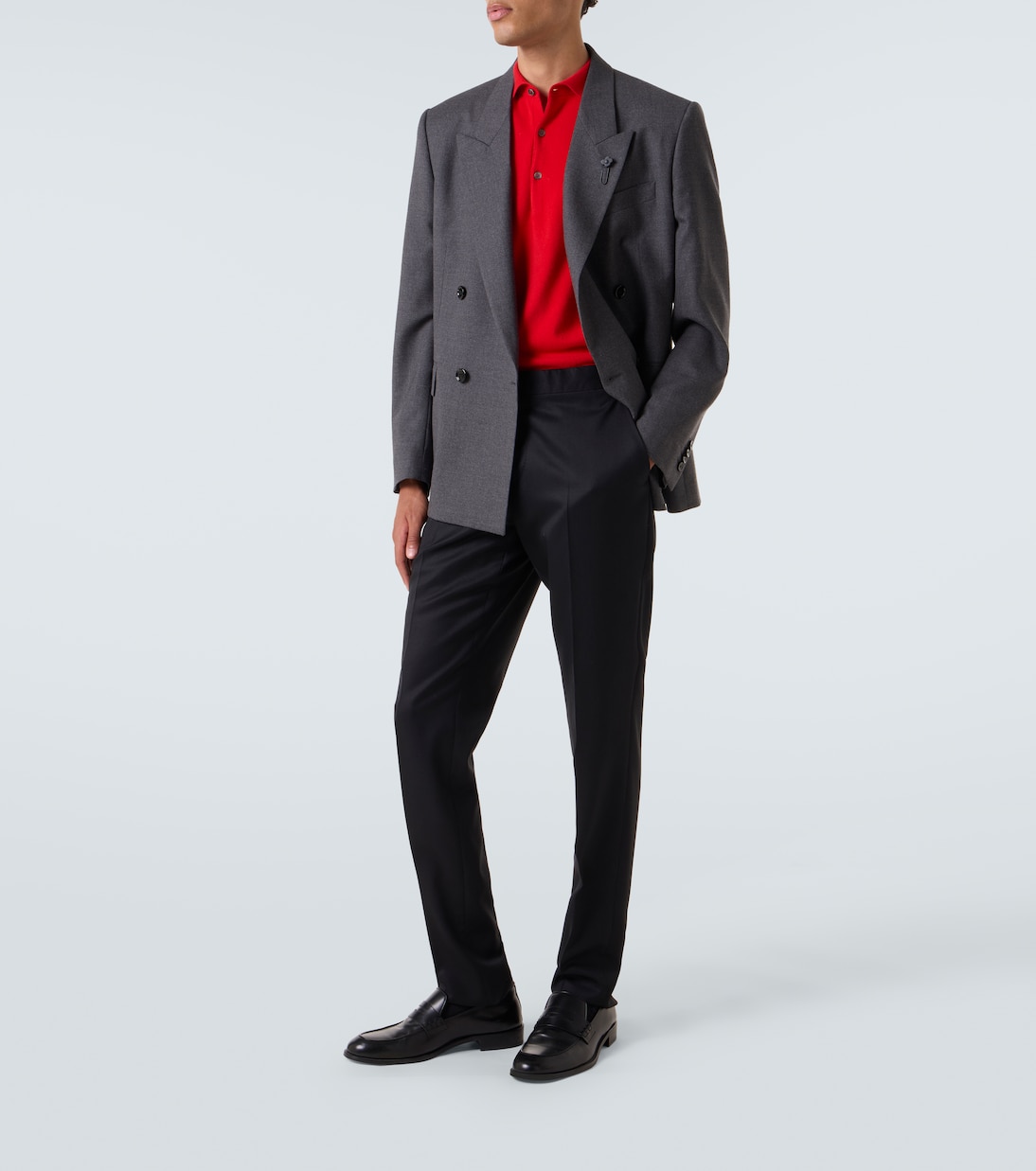 Double-breasted wool blazer | Lardini