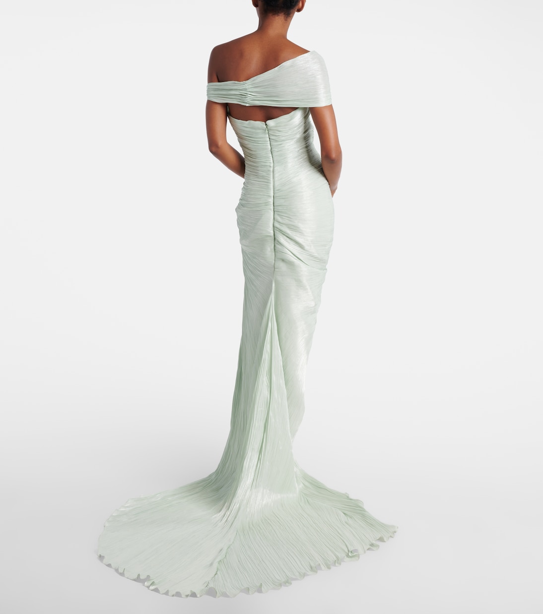 Draped off-shoulder corset gown | Marmar Halim