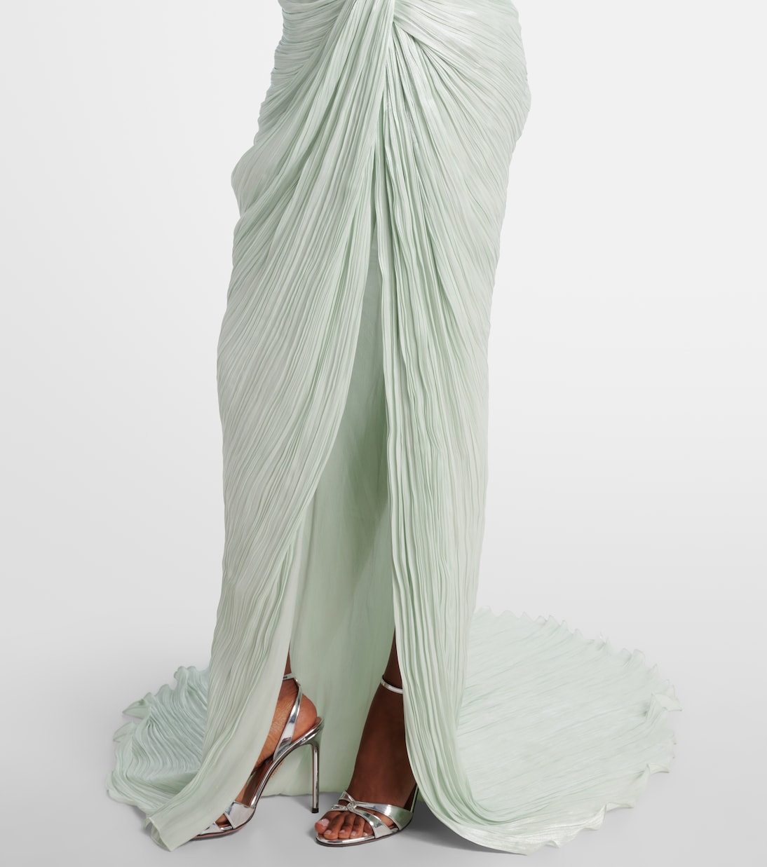 Draped off-shoulder corset gown | Marmar Halim