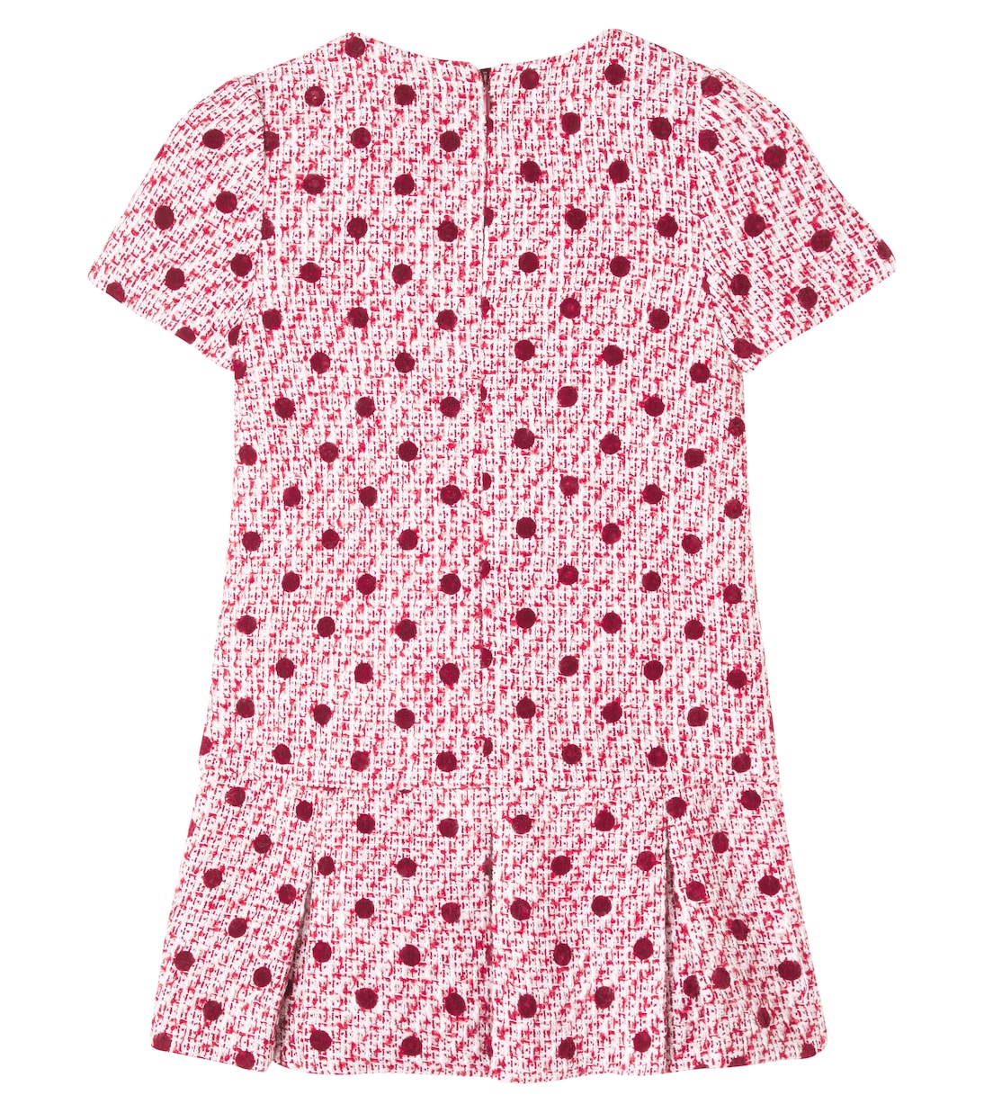 Abito in bouclé a pois con fiocco | Self-Portrait Kids