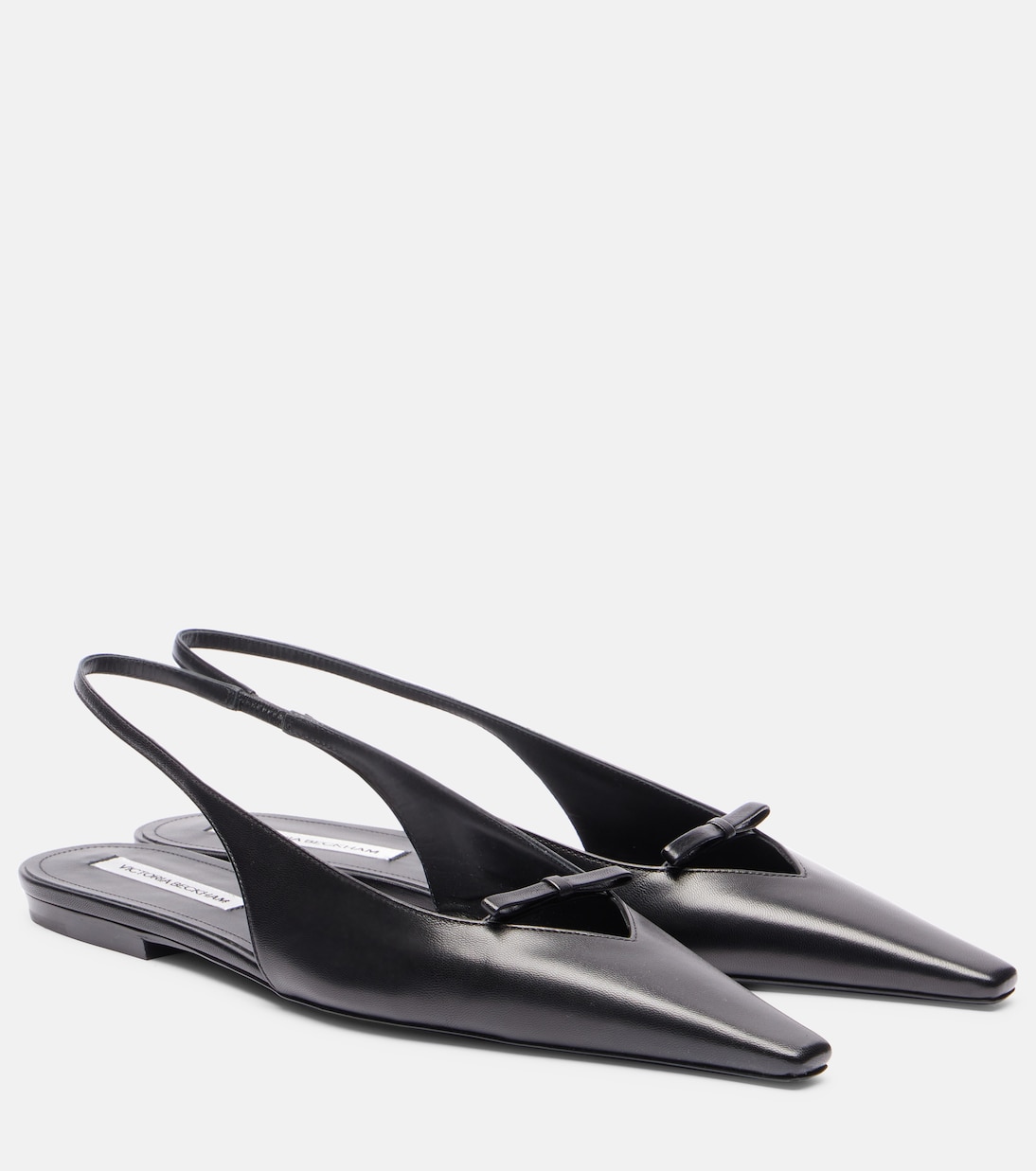 Slingback-Ballerinas aus Leder | Victoria Beckham