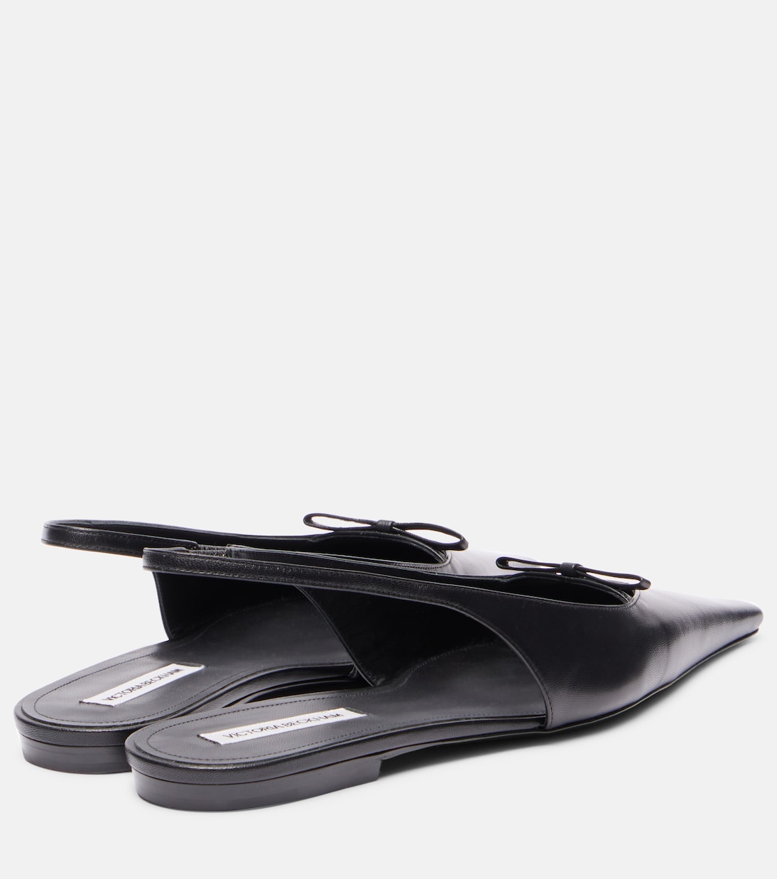 Slingback-Ballerinas aus Leder | Victoria Beckham