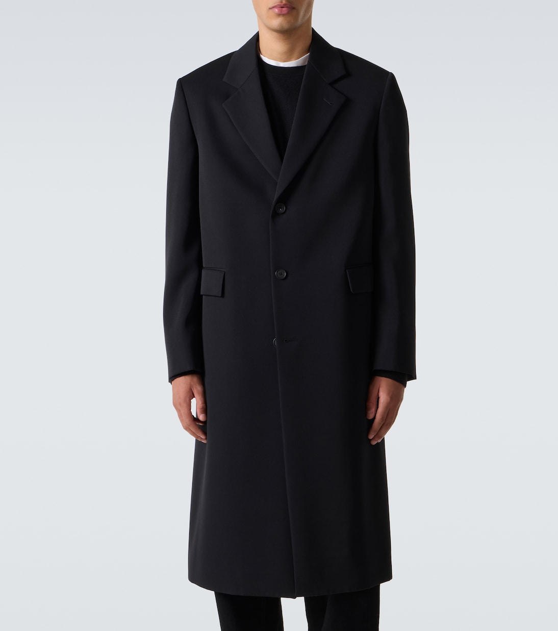 Compa virgin wool gabardine coat | The Row