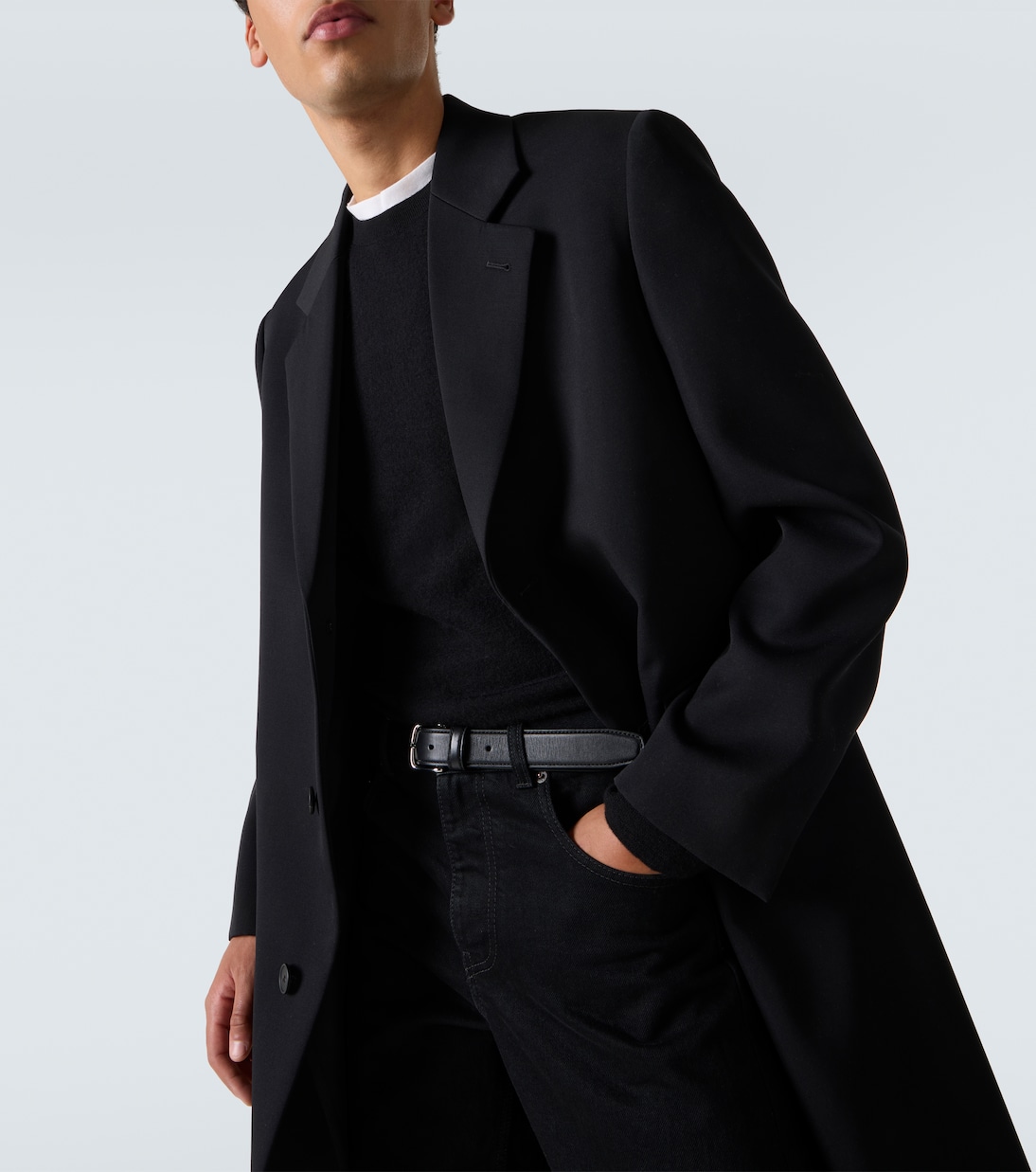 Compa virgin wool gabardine coat | The Row