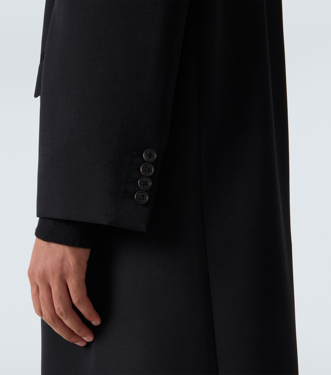 Compa virgin wool gabardine coat | The Row