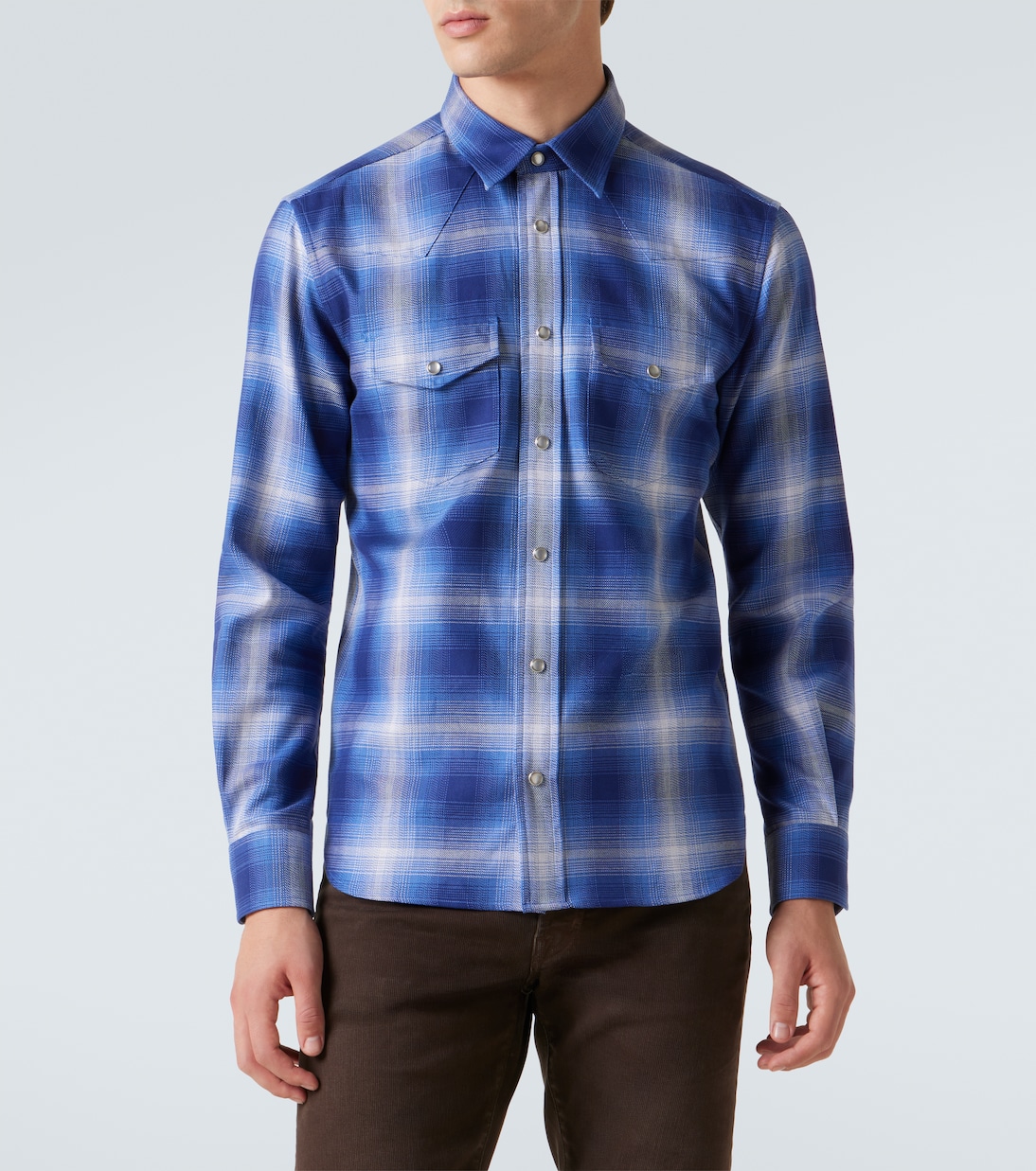 Checked cotton shirt | Tom Ford