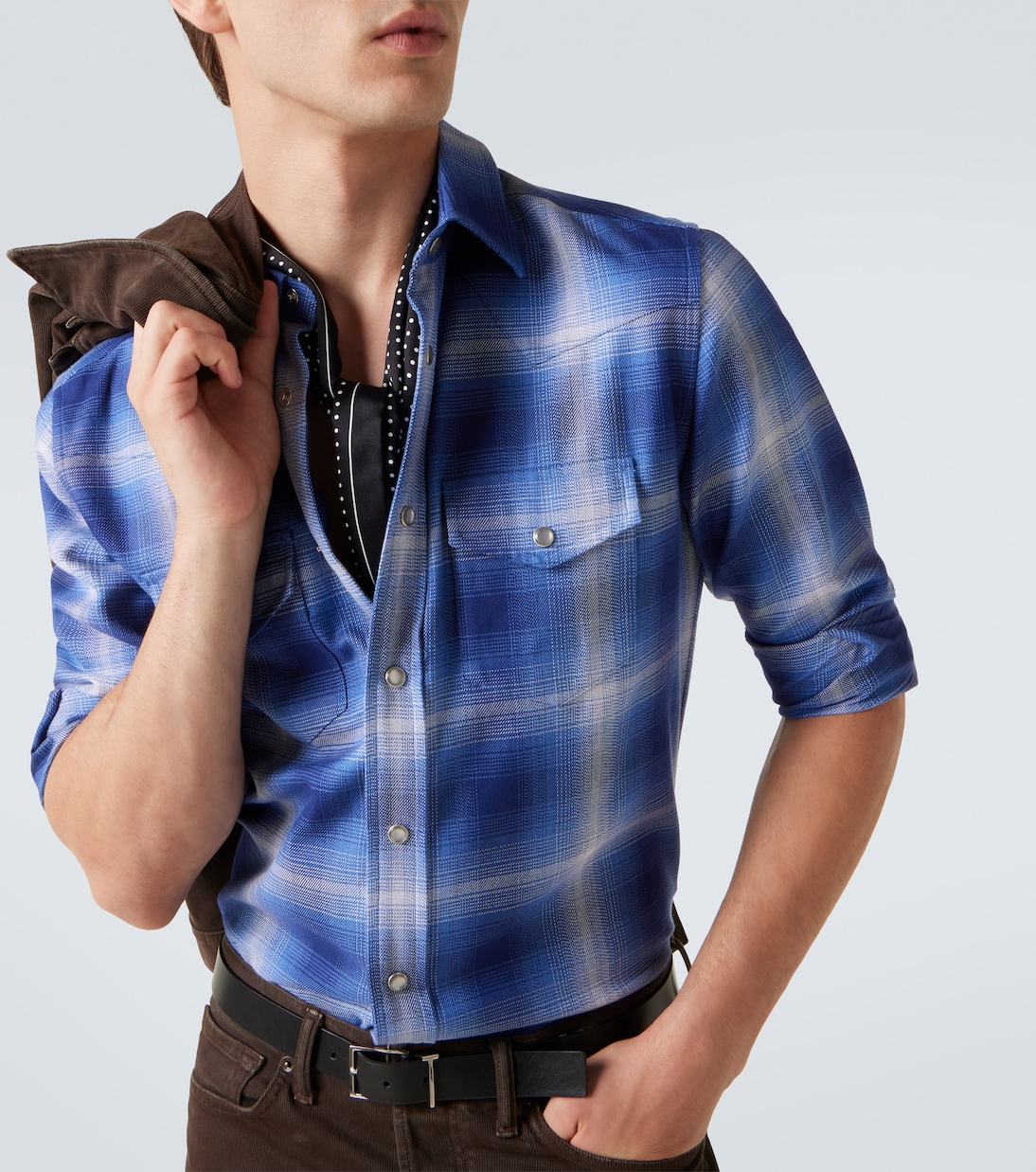 Checked cotton shirt | Tom Ford