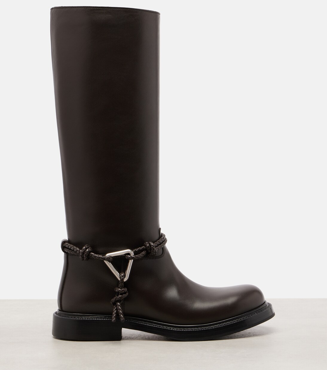 James leather knee-high boots | Bottega Veneta
