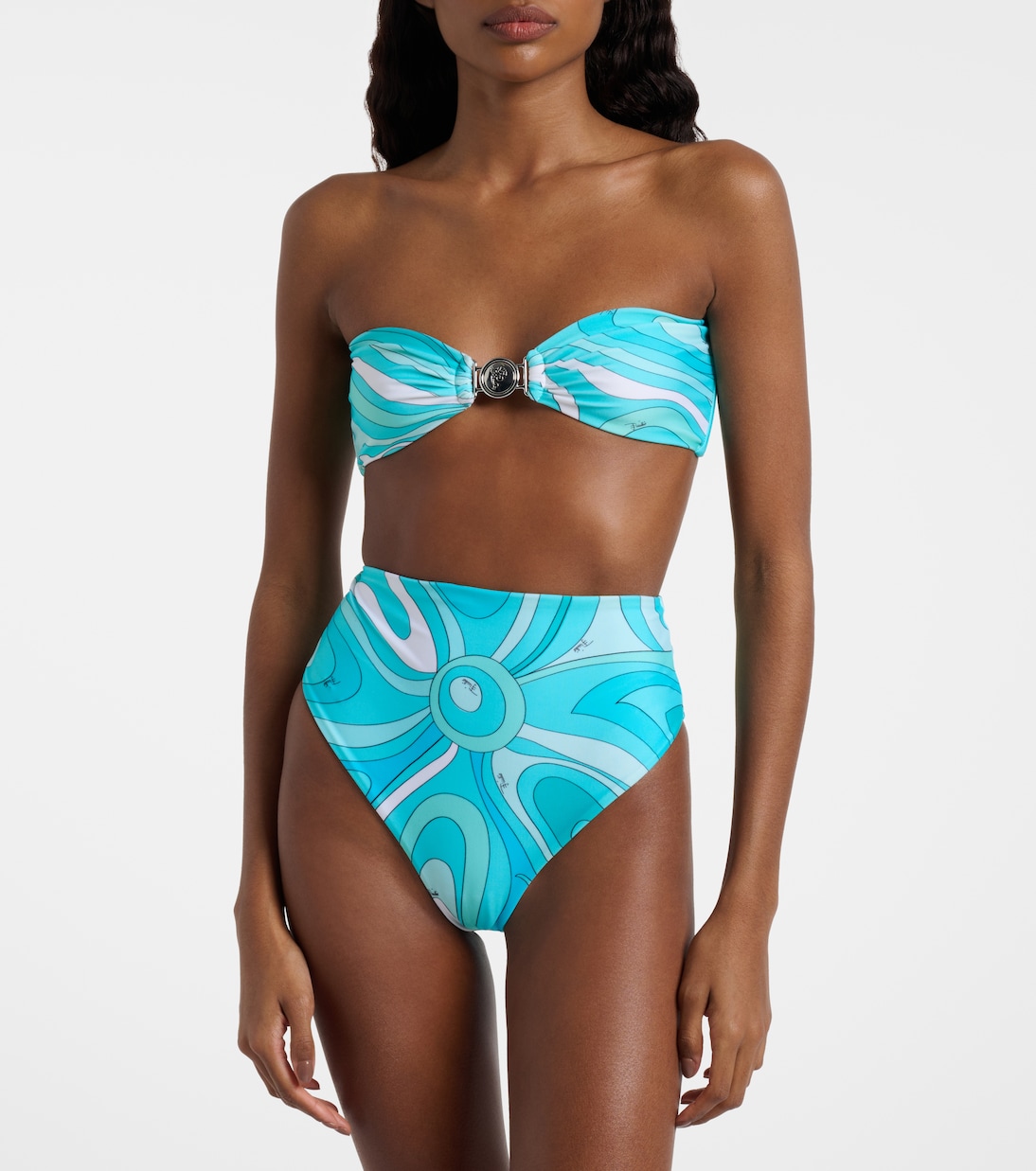 Marmo high-rise bikini bottoms | Pucci