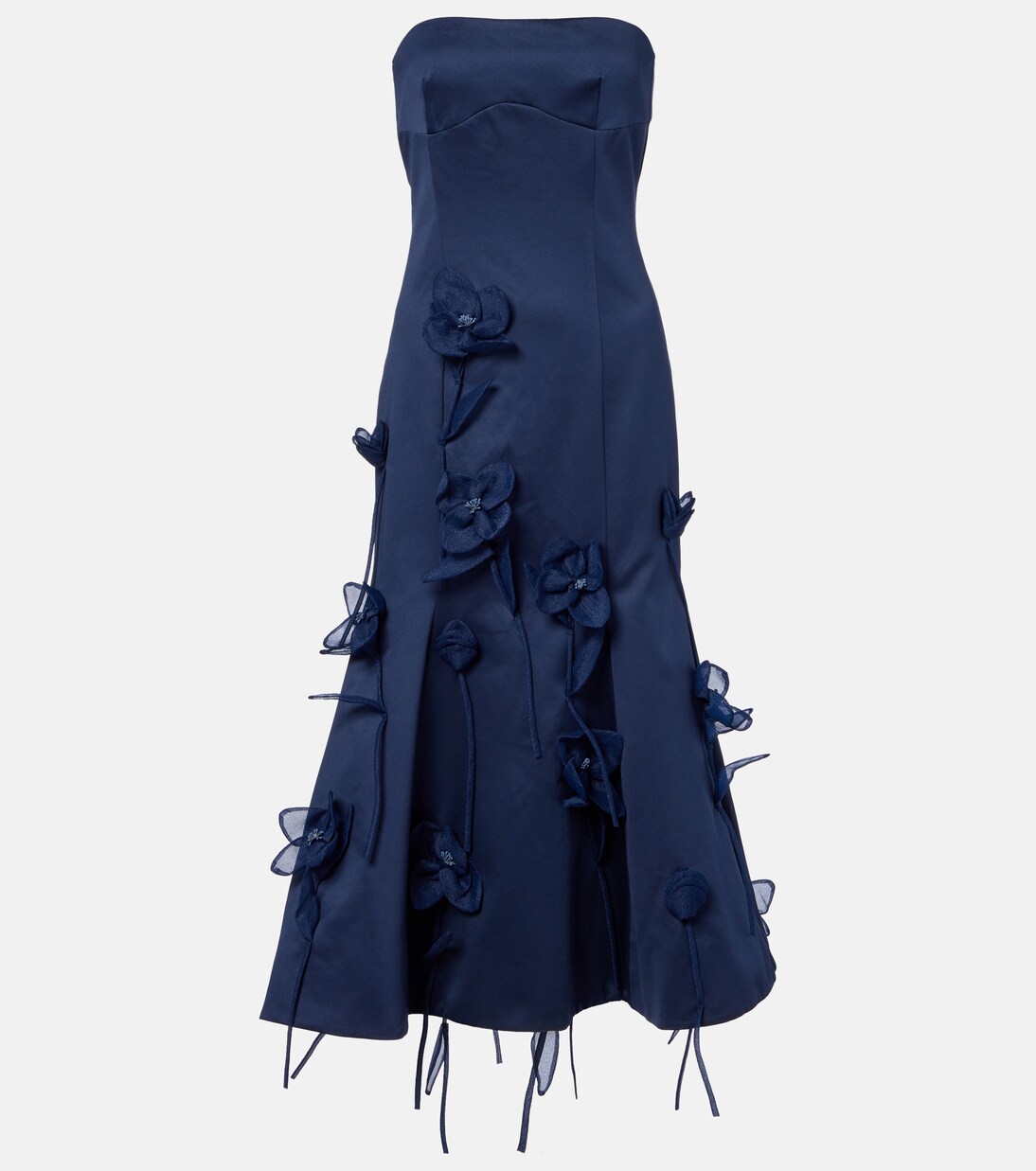 Robe midi en satin | Rotate