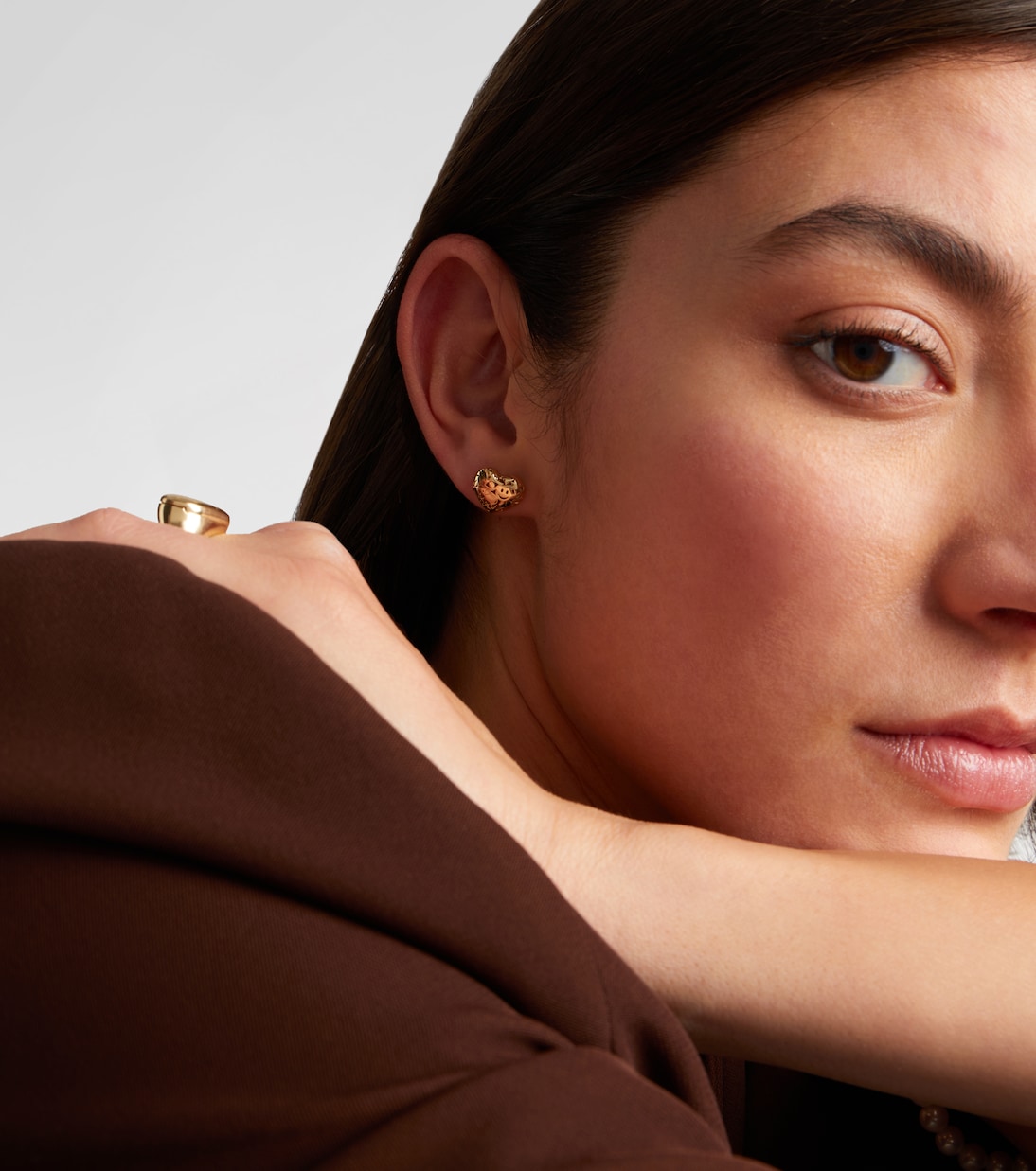 Puffy Icon Wallpaper Small 14kt gold earrings | Sydney Evan