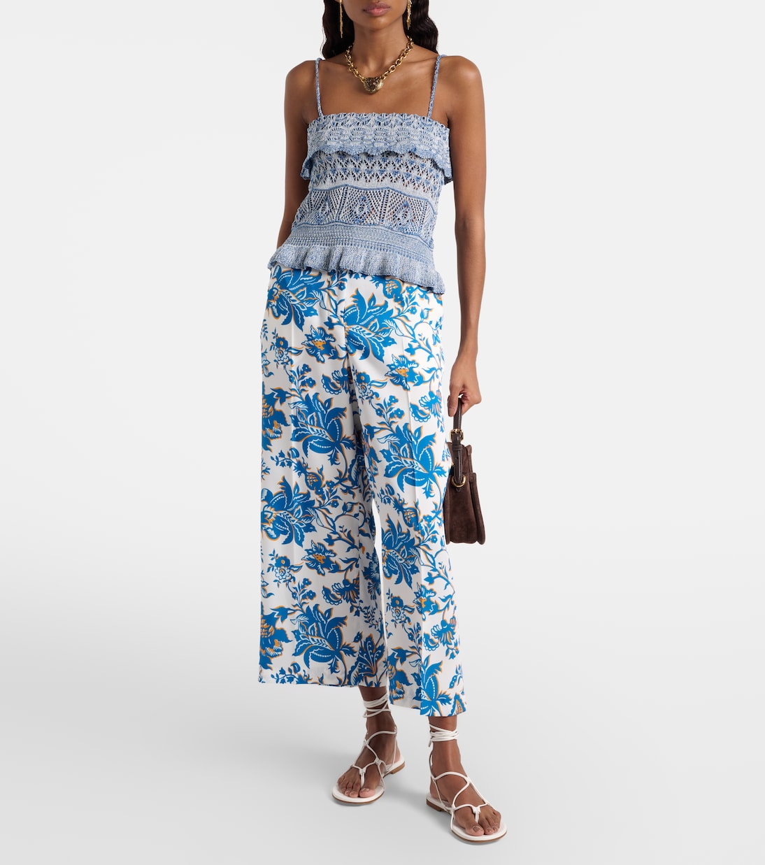 Cropped-Top aus Häkelstrick | Etro