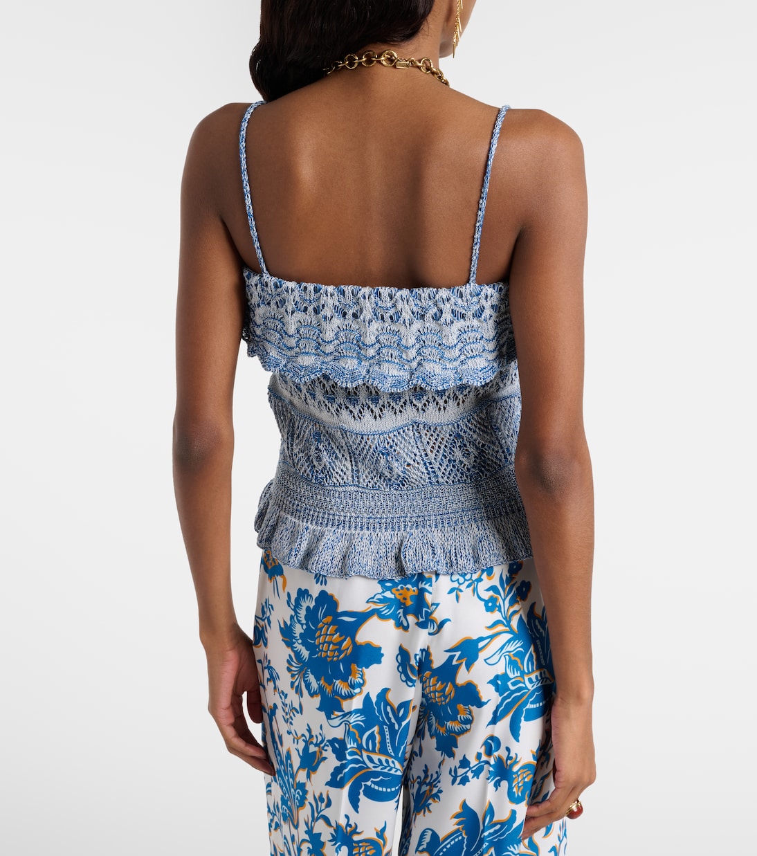 Cropped-Top aus Häkelstrick | Etro