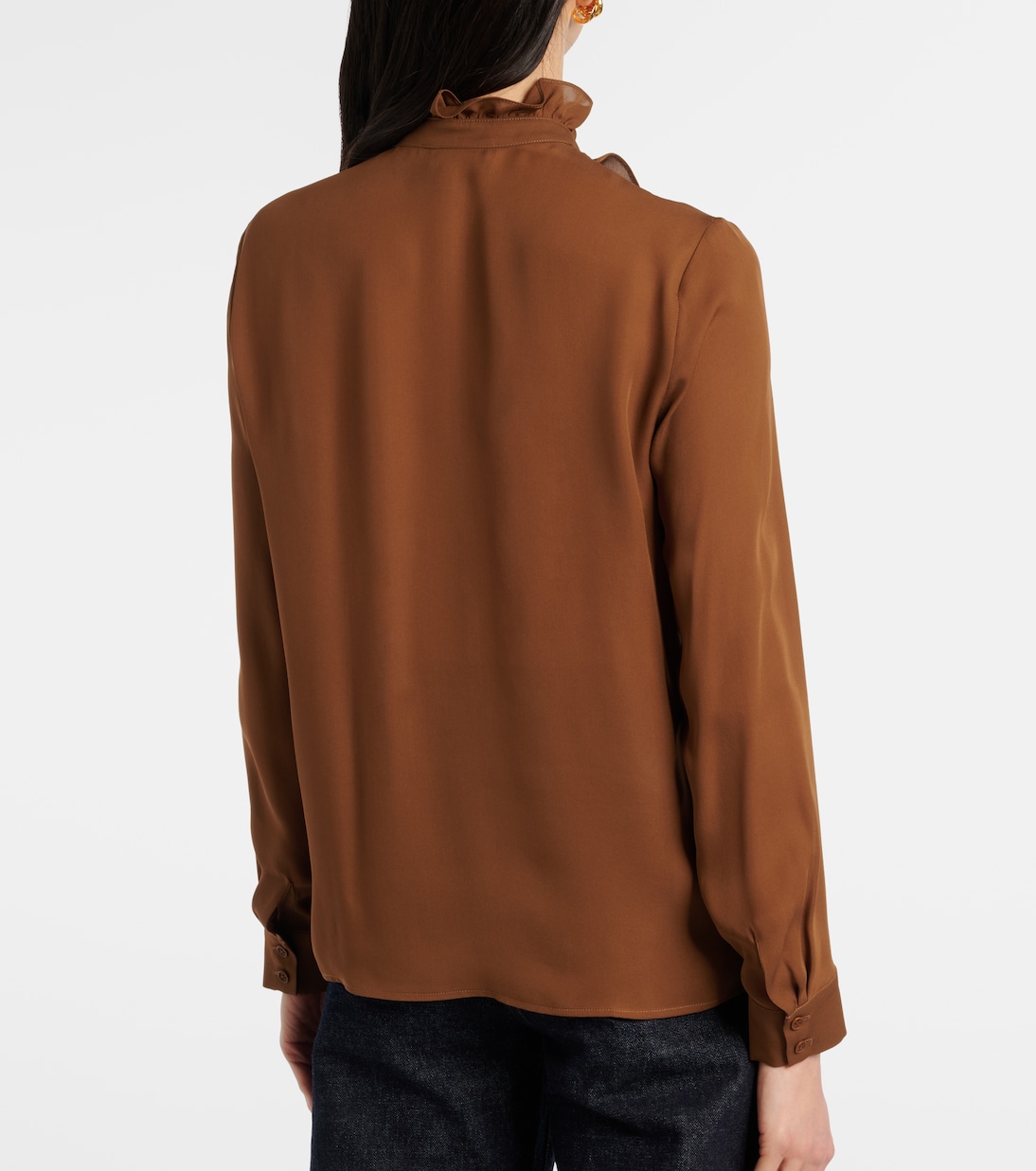 Ruffled silk blouse | Nili Lotan