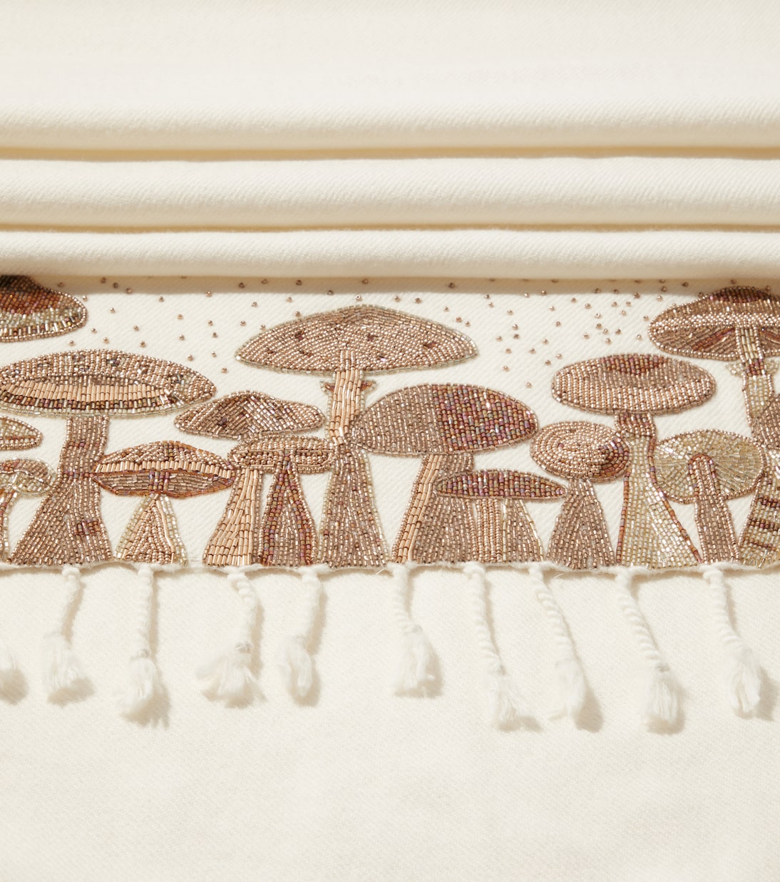 Verziertes Plaid Mushrooms aus Wolle | Jonathan Adler