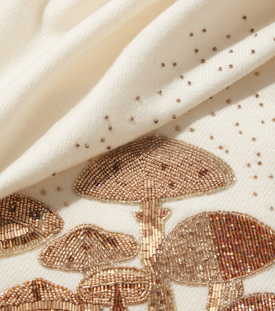 Verziertes Plaid Mushrooms aus Wolle | Jonathan Adler