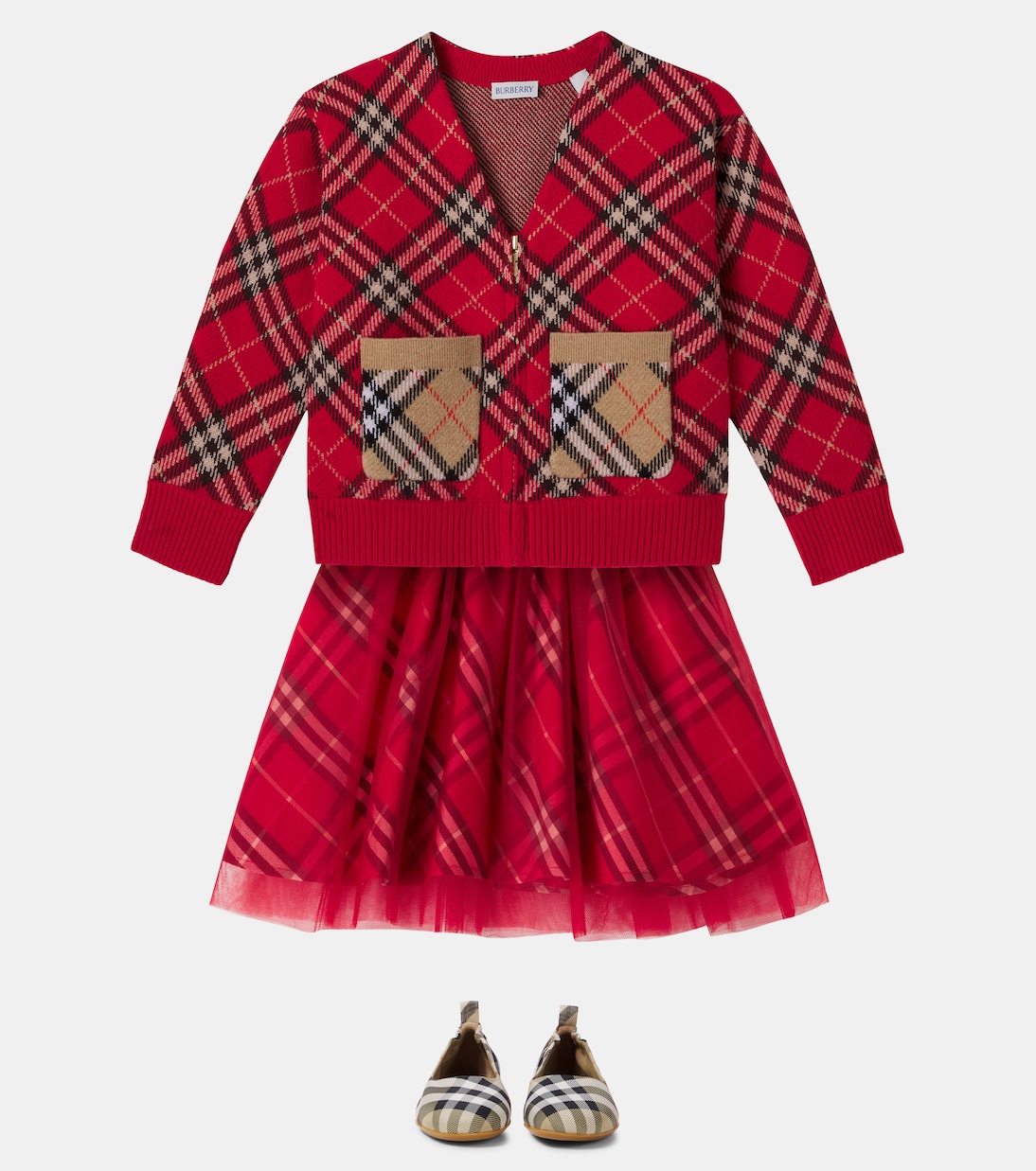 Burberry Check wool cardigan | Burberry Kids