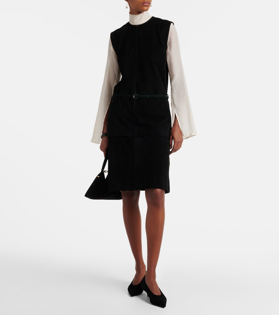 Minirock aus Veloursleder | Toteme