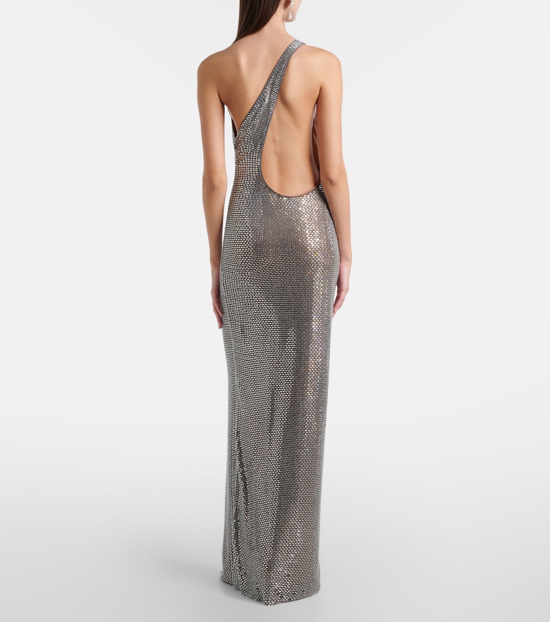 One-Shoulder-Robe mit Kristallen | Self-Portrait