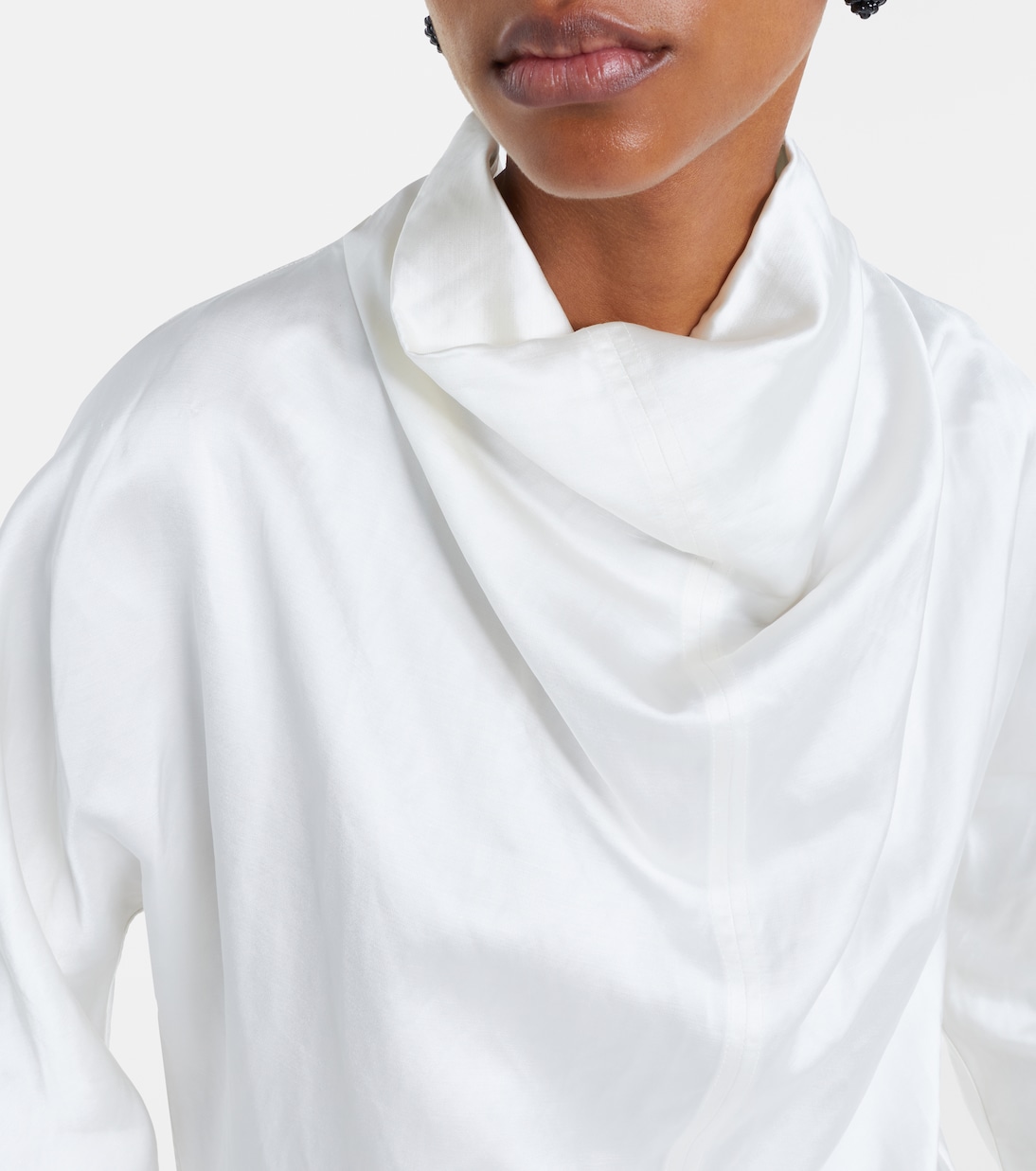 Draped satin blouse | Toteme