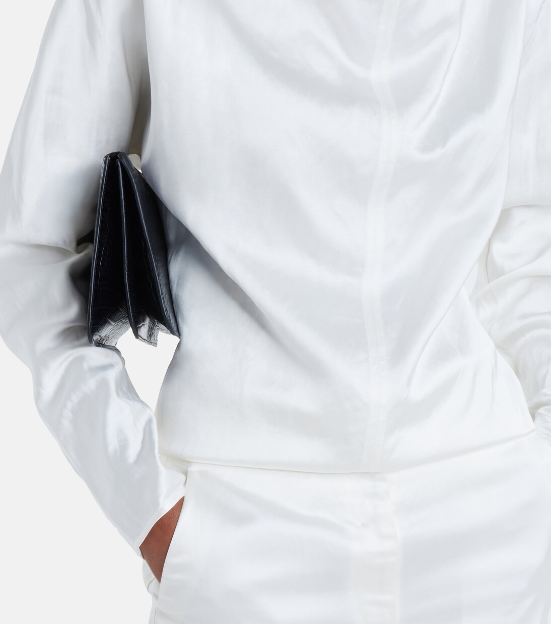 Draped satin blouse | Toteme