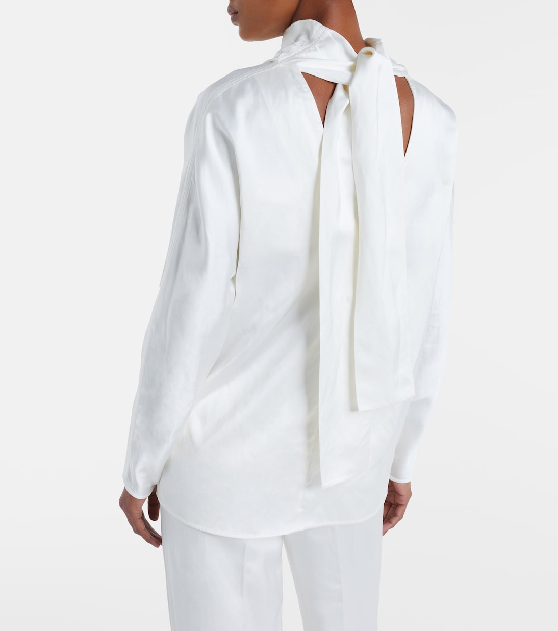 Draped satin blouse | Toteme