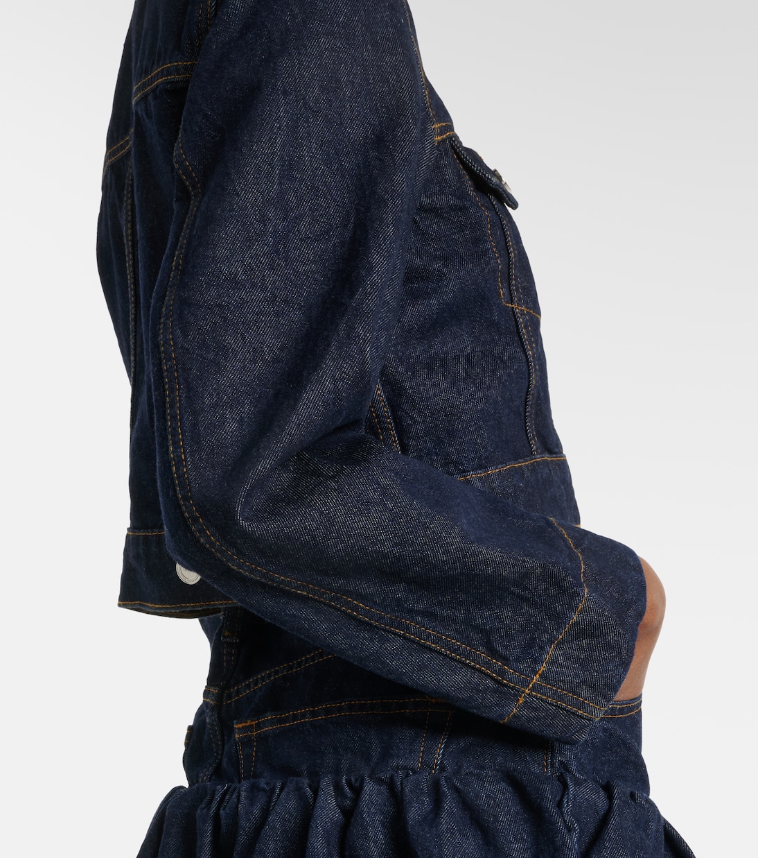 Cropped-Jeansjacke | Ganni