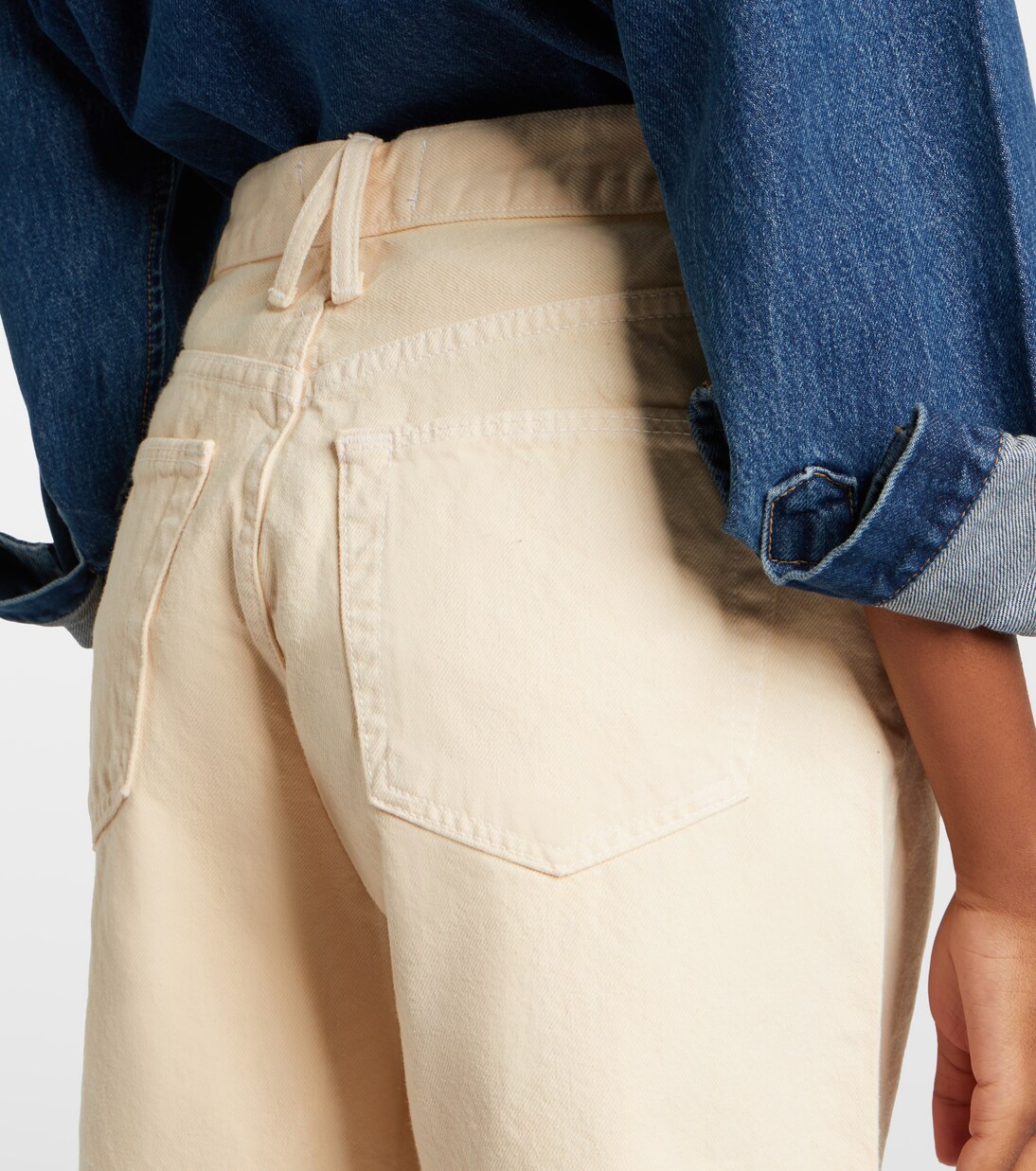 Square denim shorts | Slvrlake