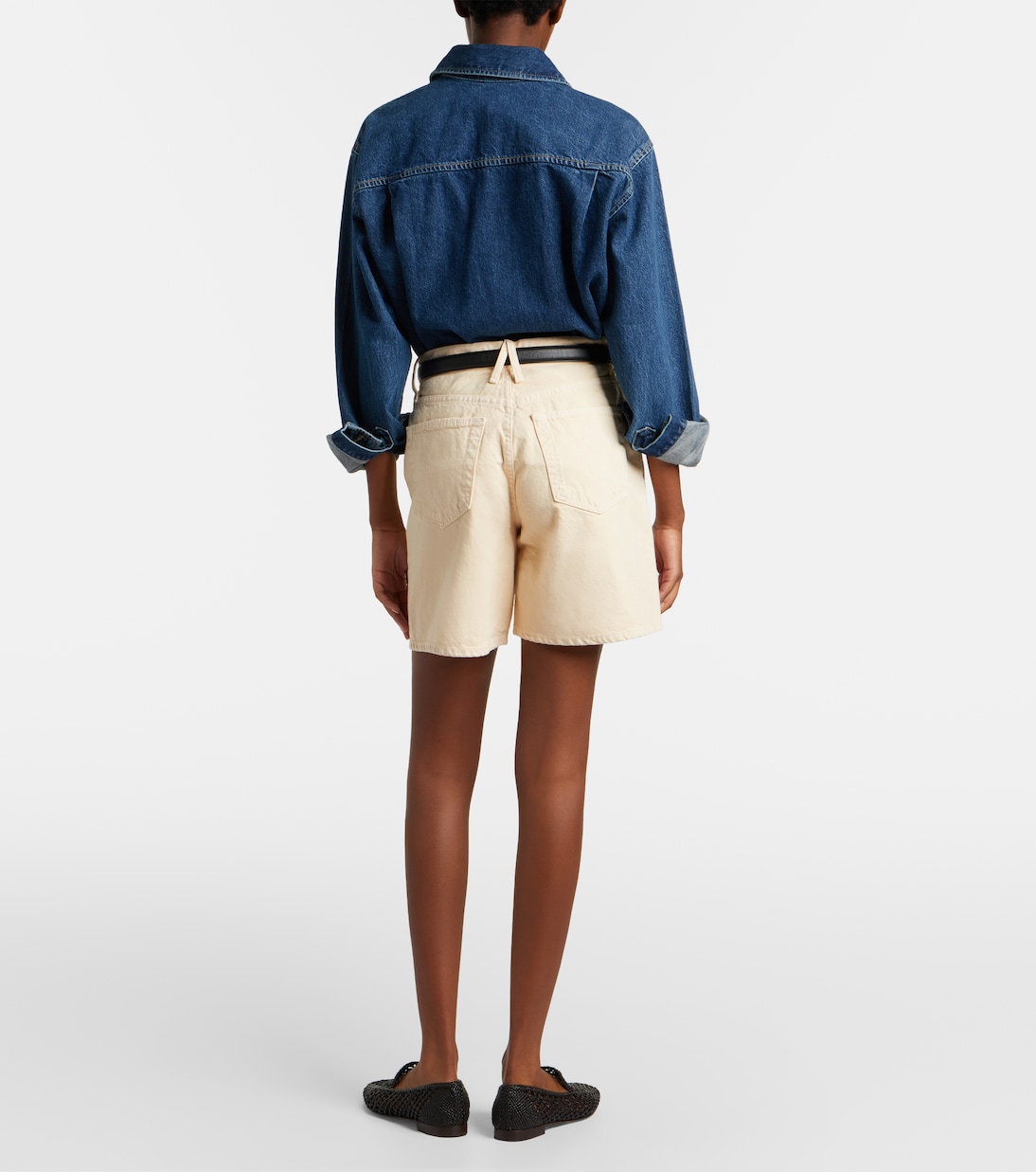 Square denim shorts | Slvrlake