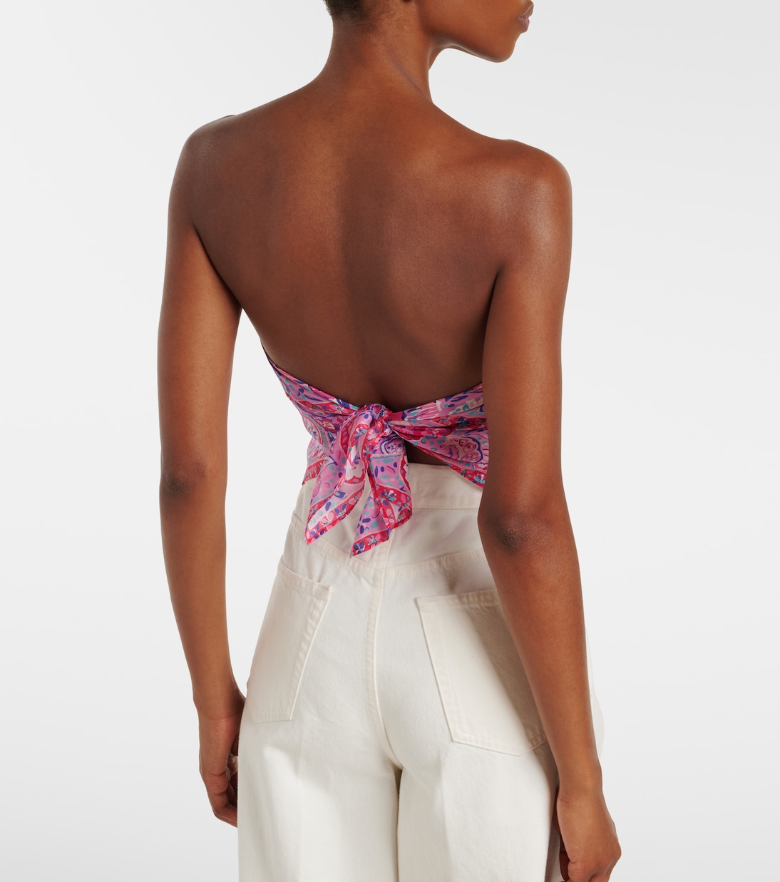 Menno printed silk top | Rixo