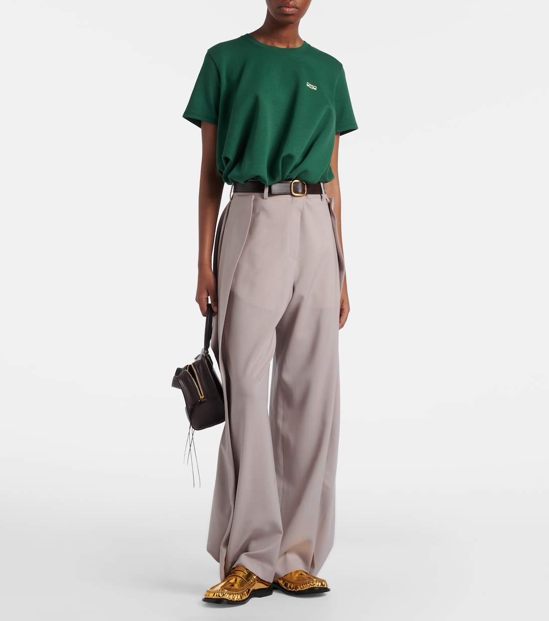 Draped wool wide-leg pants | Loewe