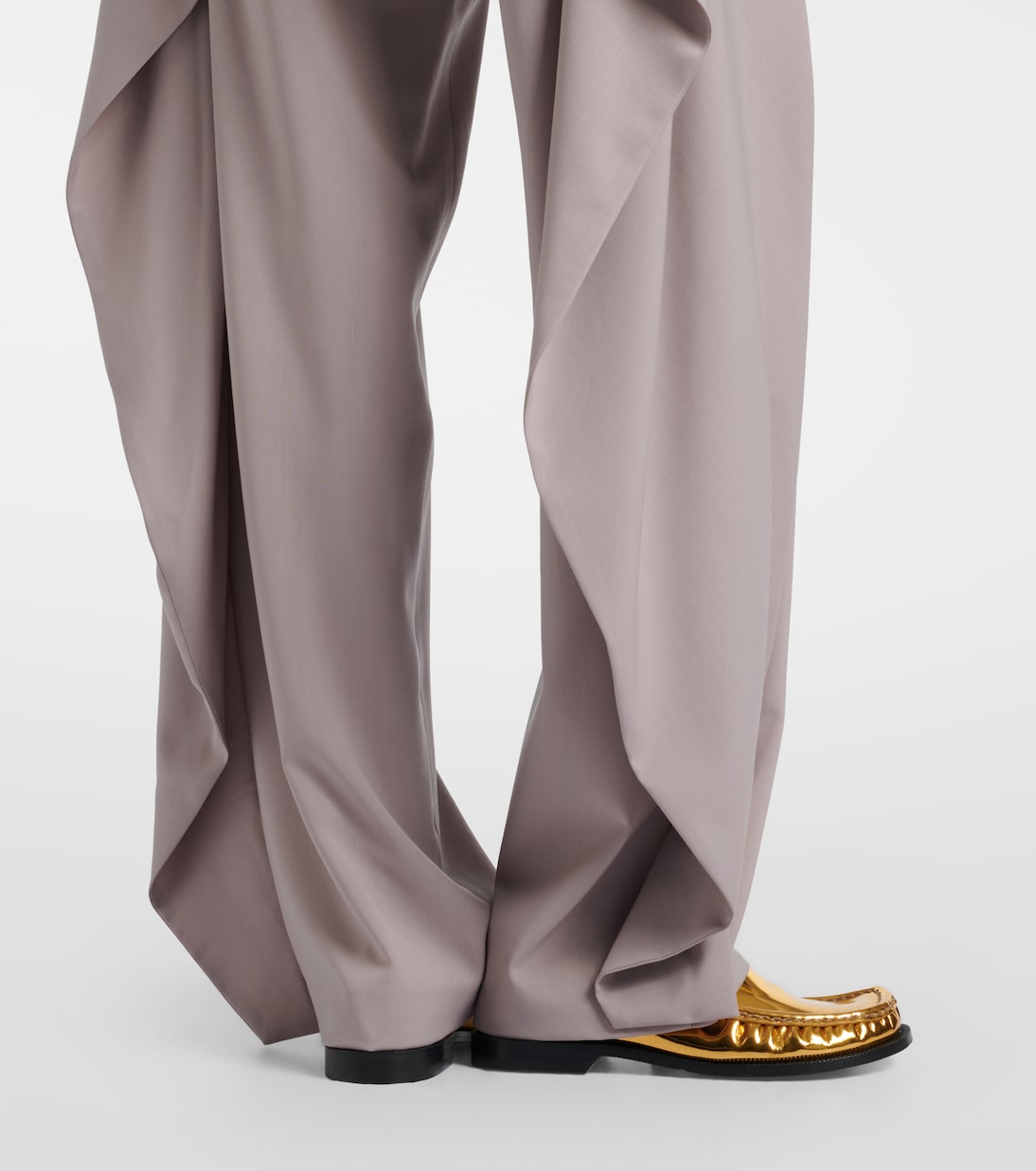 Draped wool wide-leg pants | Loewe