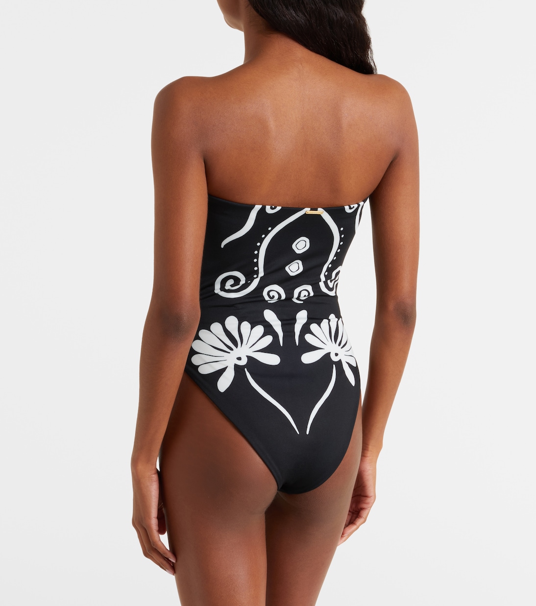 Lore printed strapless swimsuit | Cala de la Cruz