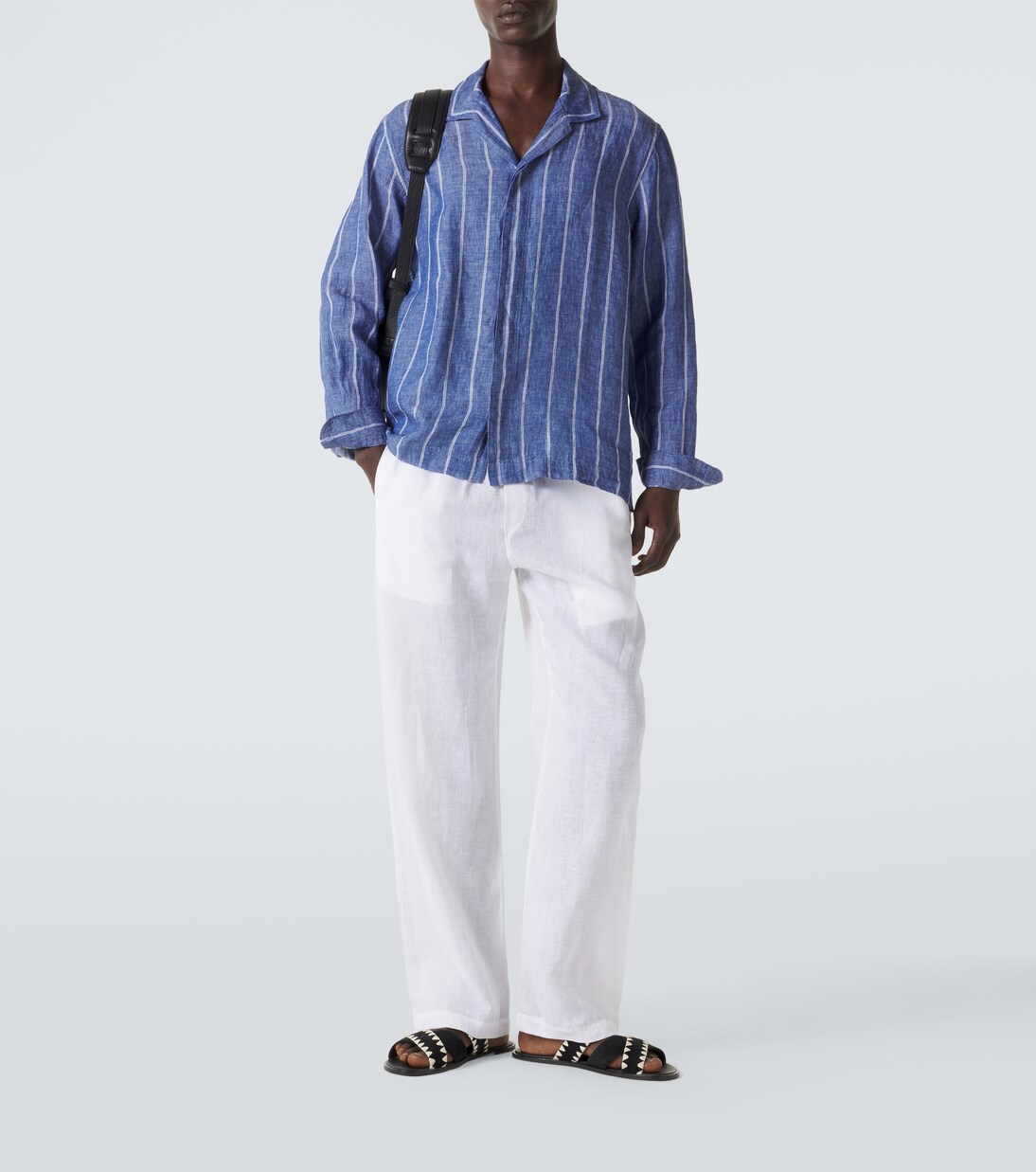 Sylvan striped linen shirt | Orlebar Brown