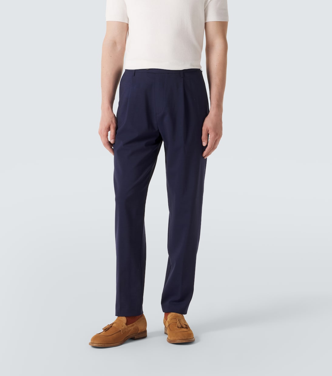 Wool-blend straight pants | Eleventy