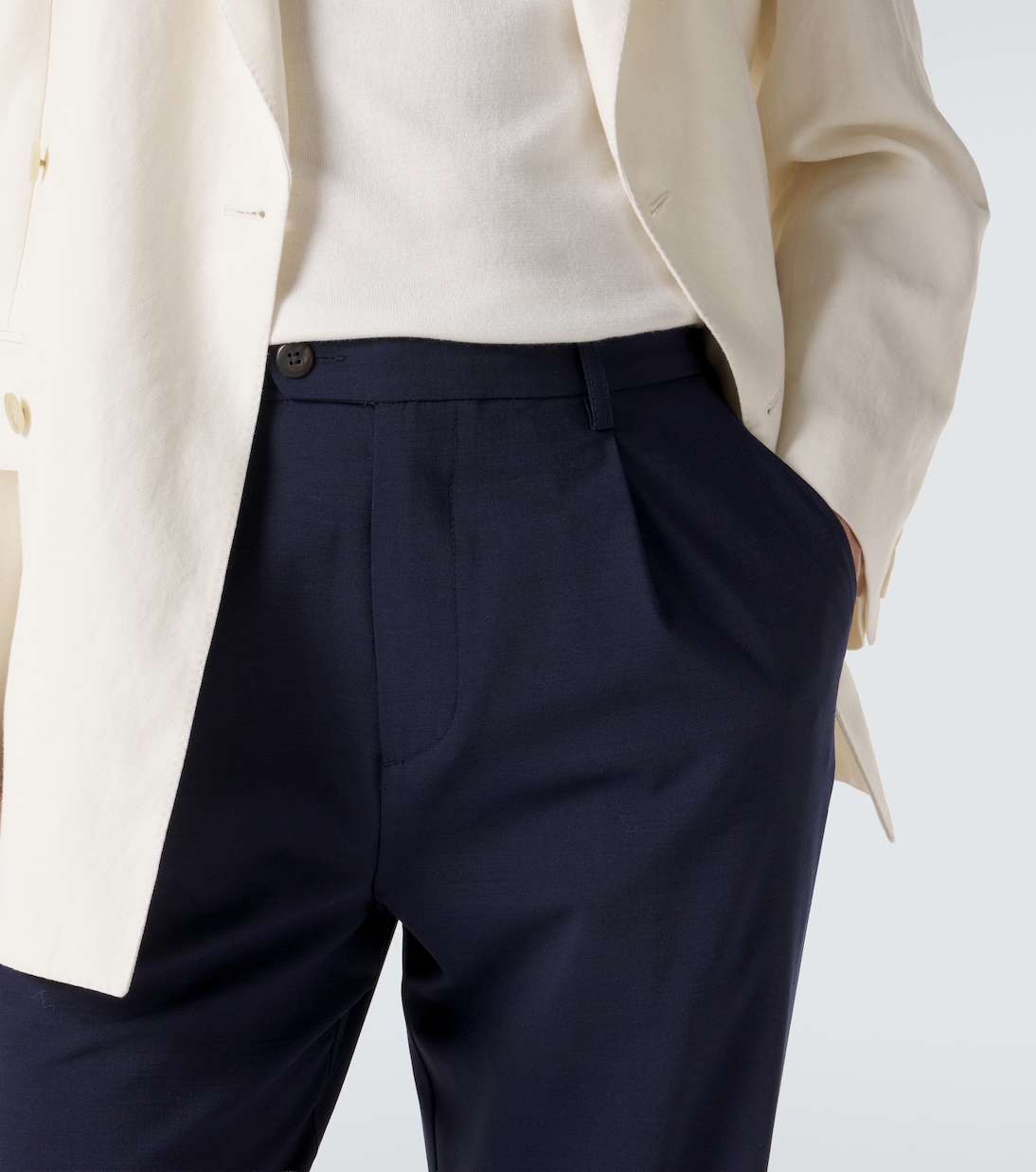 Wool-blend straight pants | Eleventy