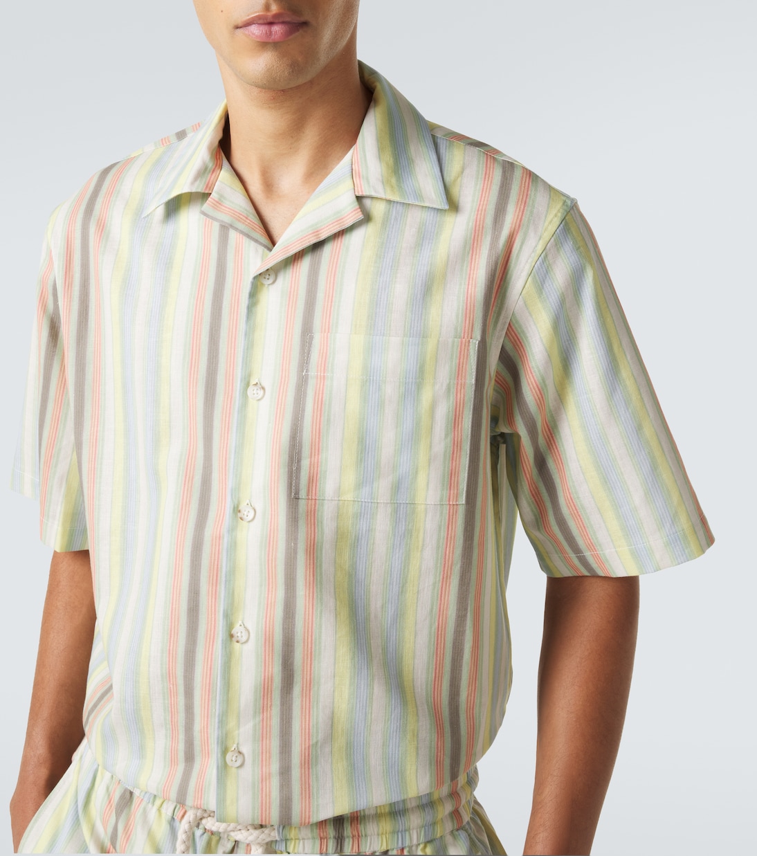 Striped linen shirt | Commas
