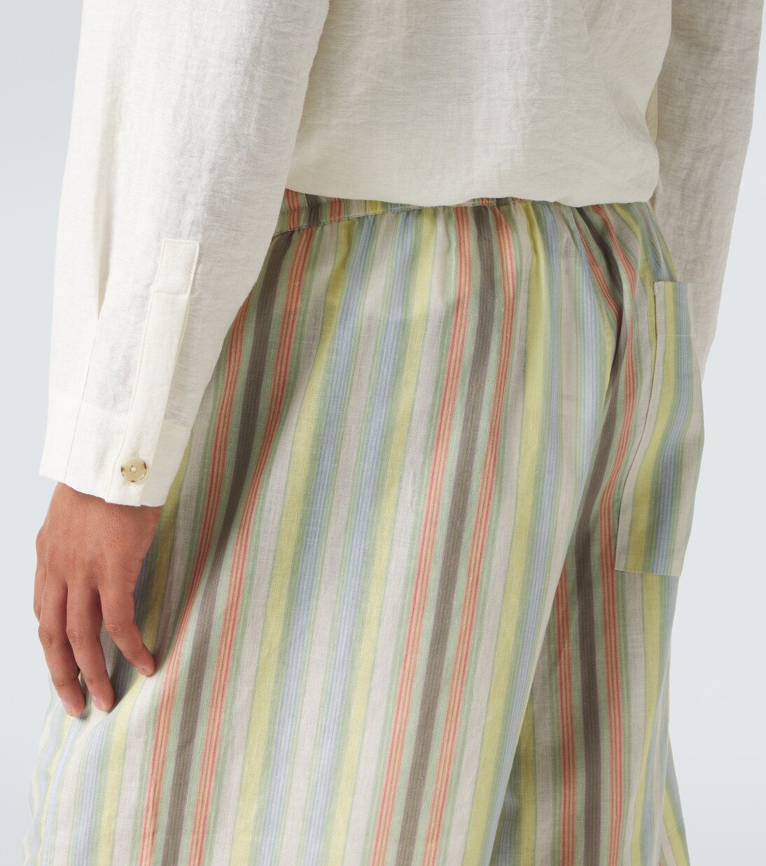 Striped linen shirt | Commas