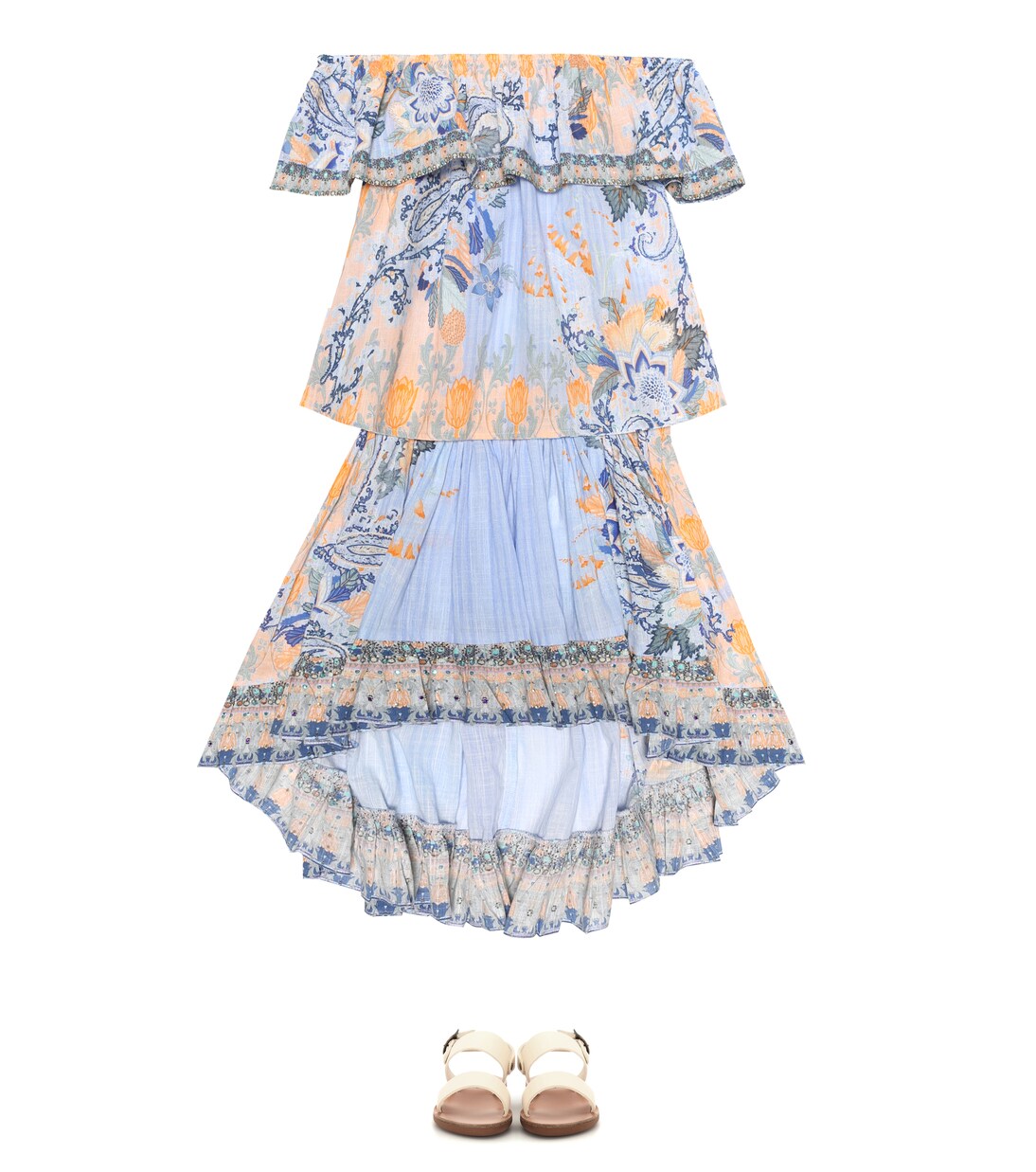 Jupe imprimée en coton à ornements | Camilla Kids