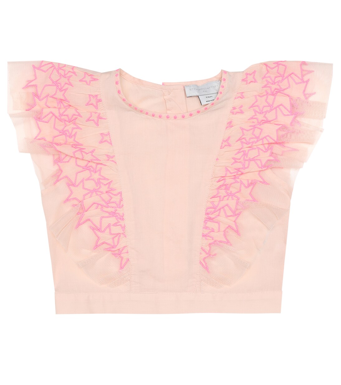 Embroidered cotton top | Stella McCartney Kids