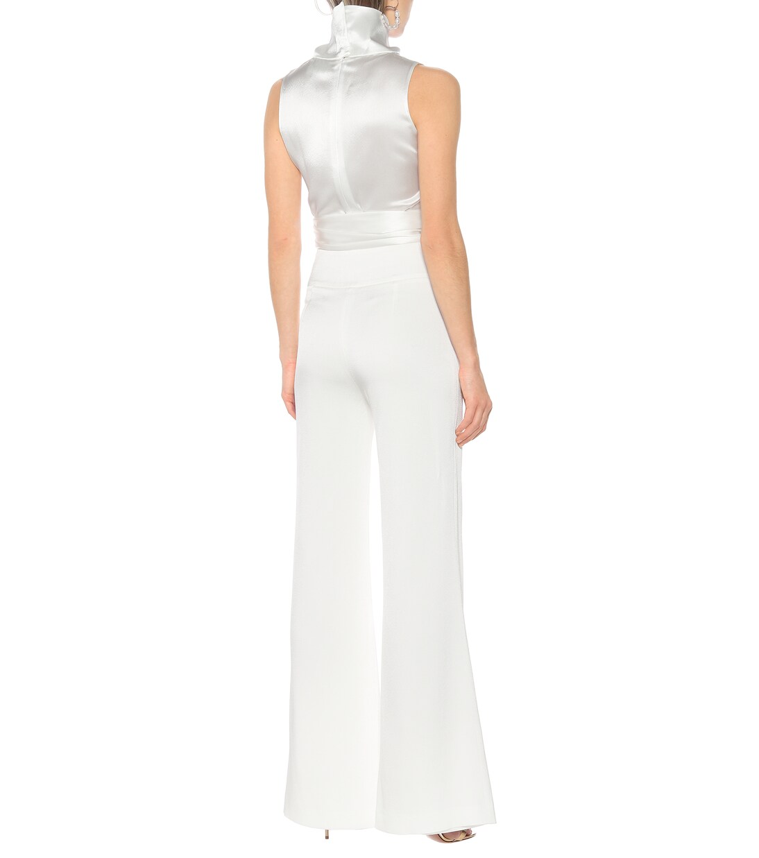 Pantalon évasé en crêpe | Galvan