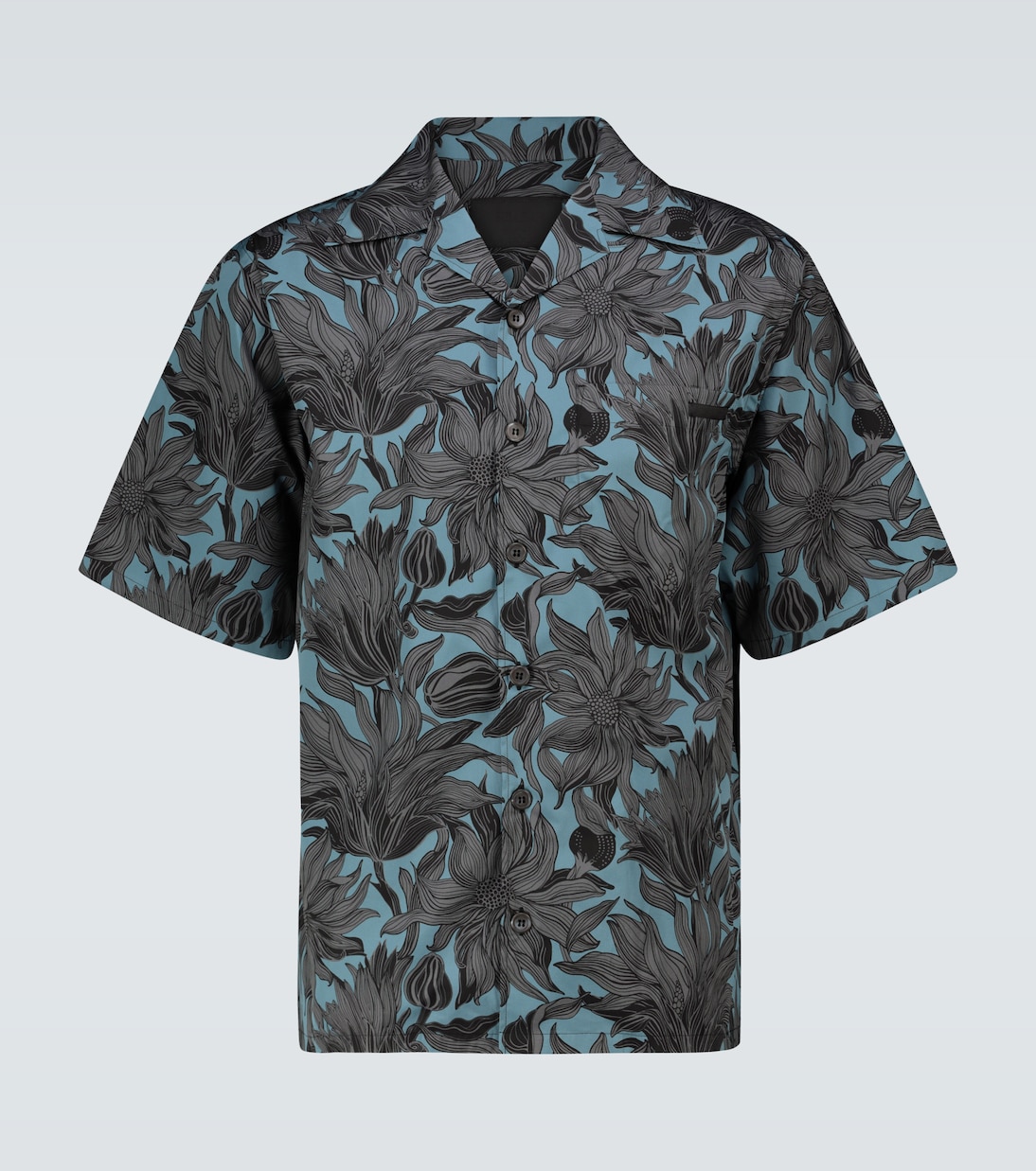 Floral short-sleeved shirt | Prada